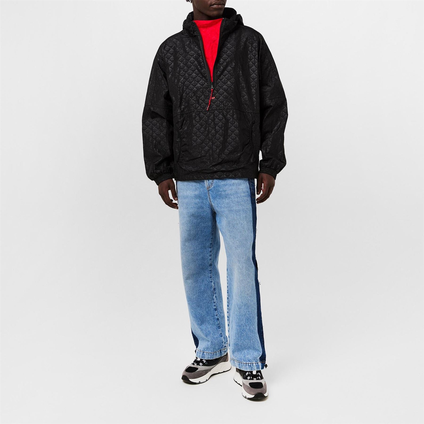 Diesel Mrtal S1 Wide Leg Relaxed Fit Jeans