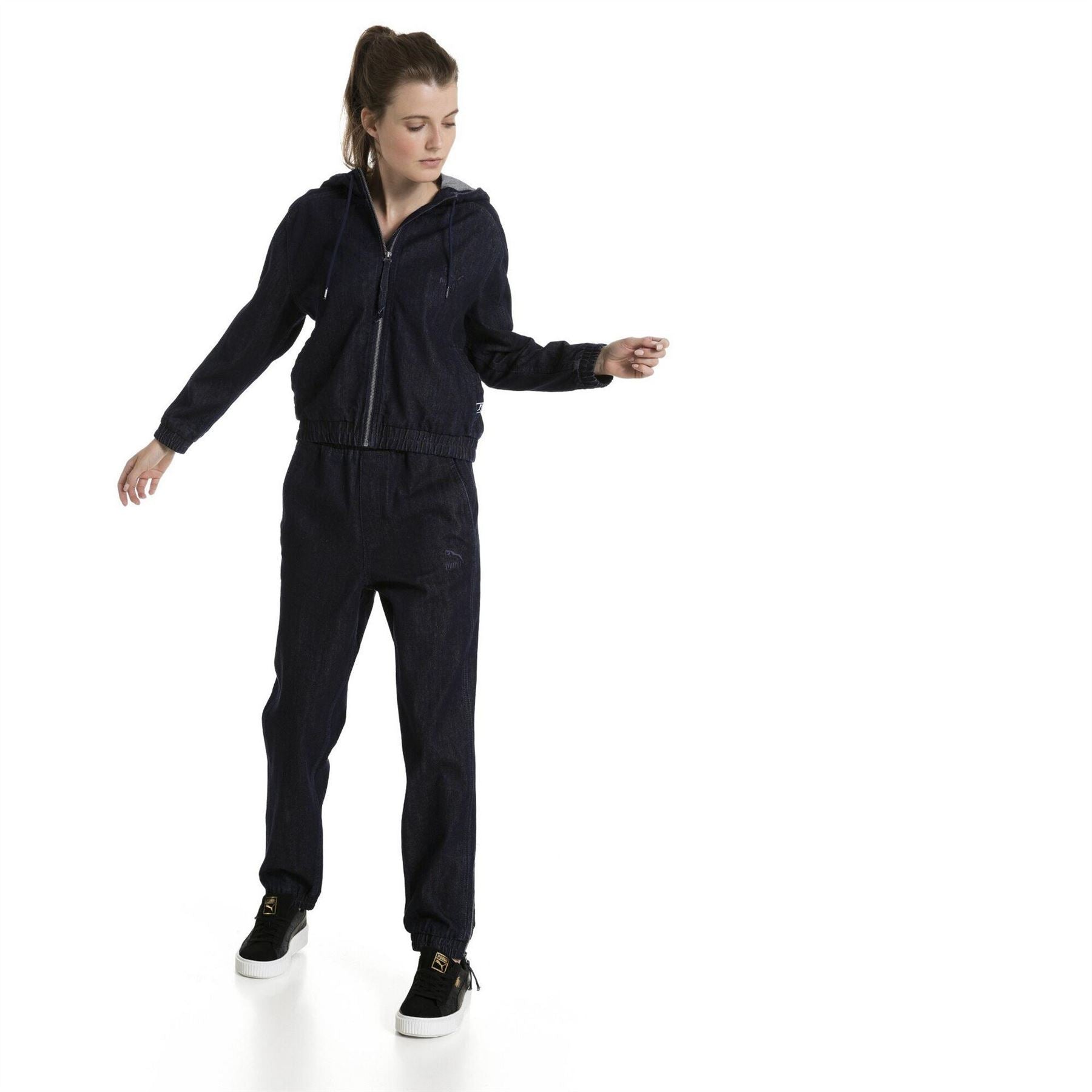 Puma Womens Denim T7 Track Jacket