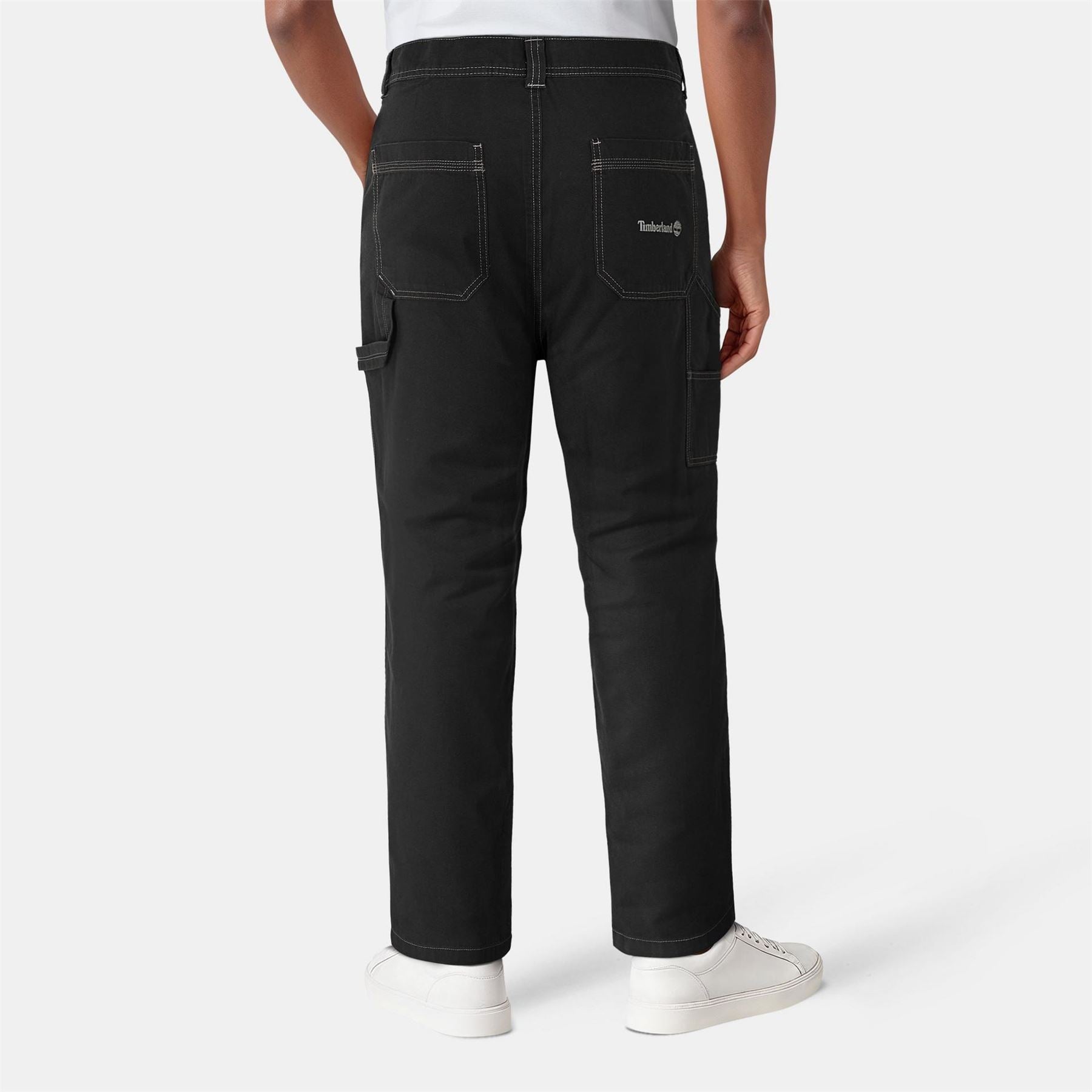 Timberland Canvasas Cargo Straight Solid Patterned Pants