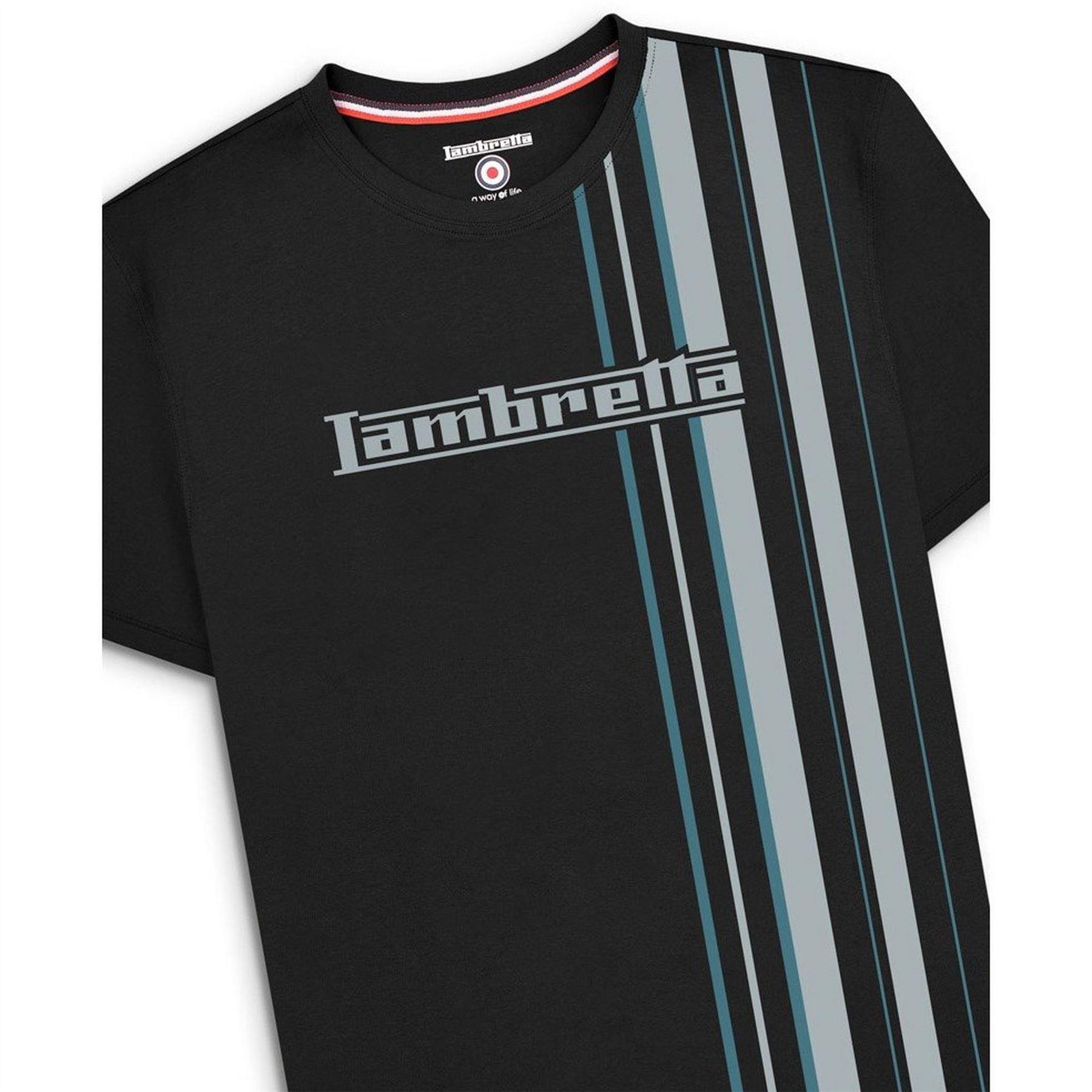 Lambretta Regular Fit Crew Neck Short Sleeve T-Shirt