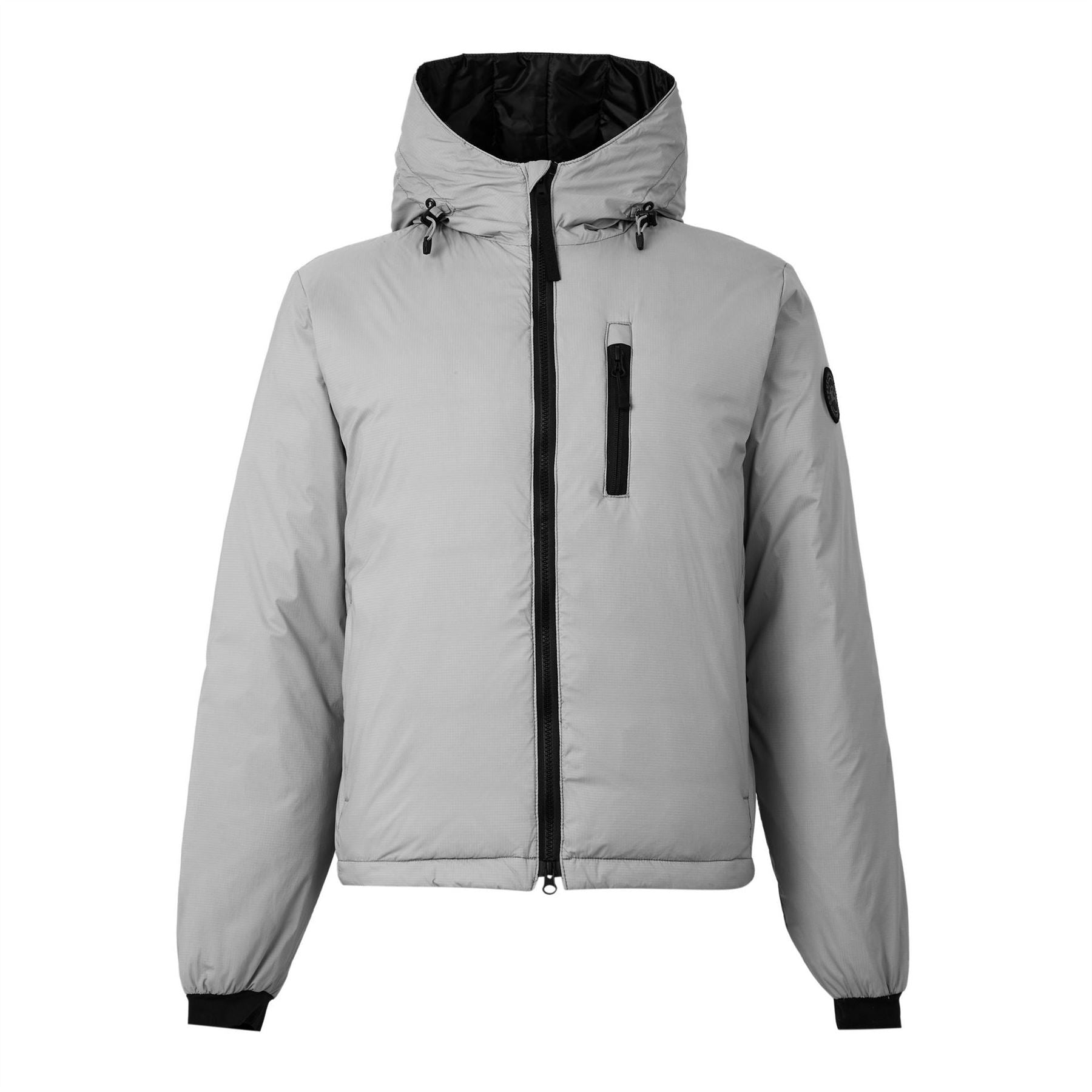 Canada Goose Lodge Down 750 Fill Dwr Wind Resistant Hooded Short Puffer Jacket