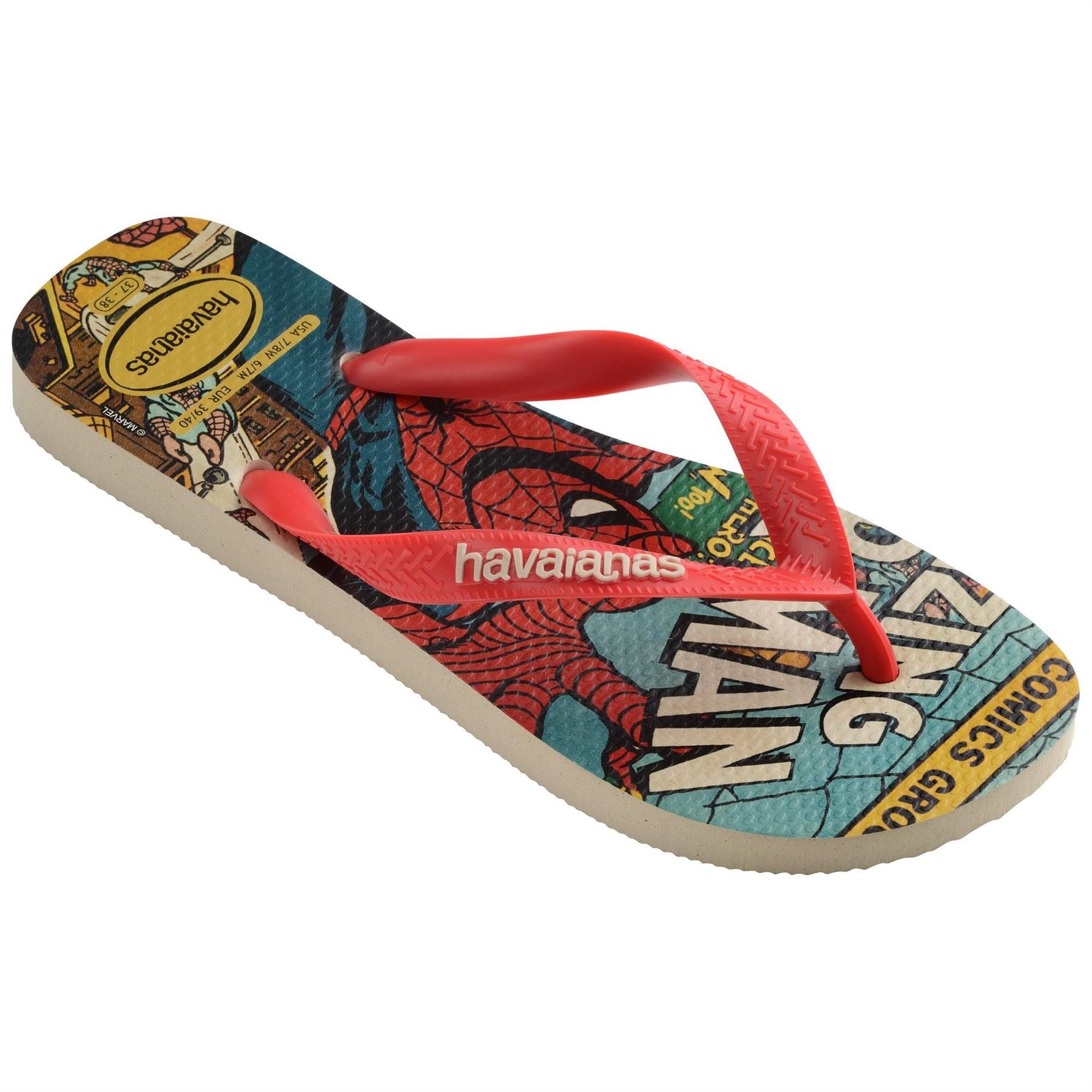 Havaianas Womens Hav. Top Marvel Classics Beige Stra Flip Flops