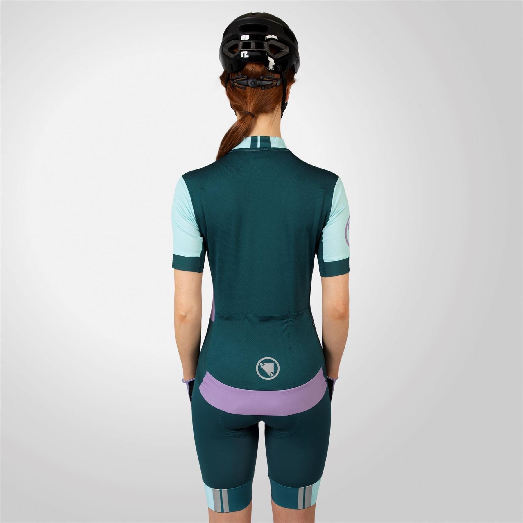 Endura Mock Neck Short Sleeve Slim Fit Athletic Jersey