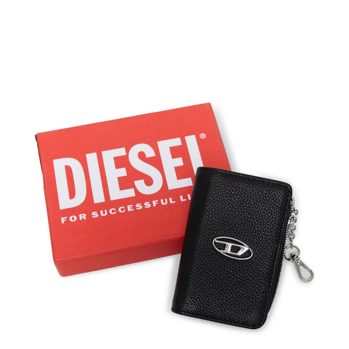 Diesel L Zip Keyring
