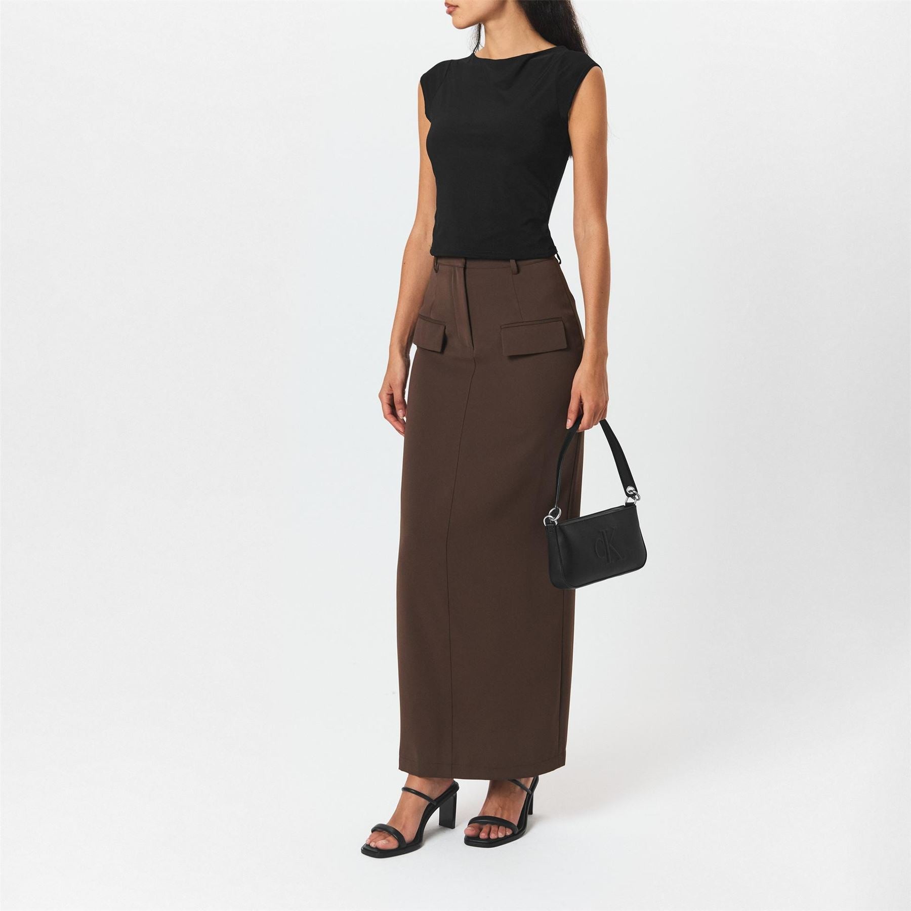 Calvin Klein L Heel Mule Slides