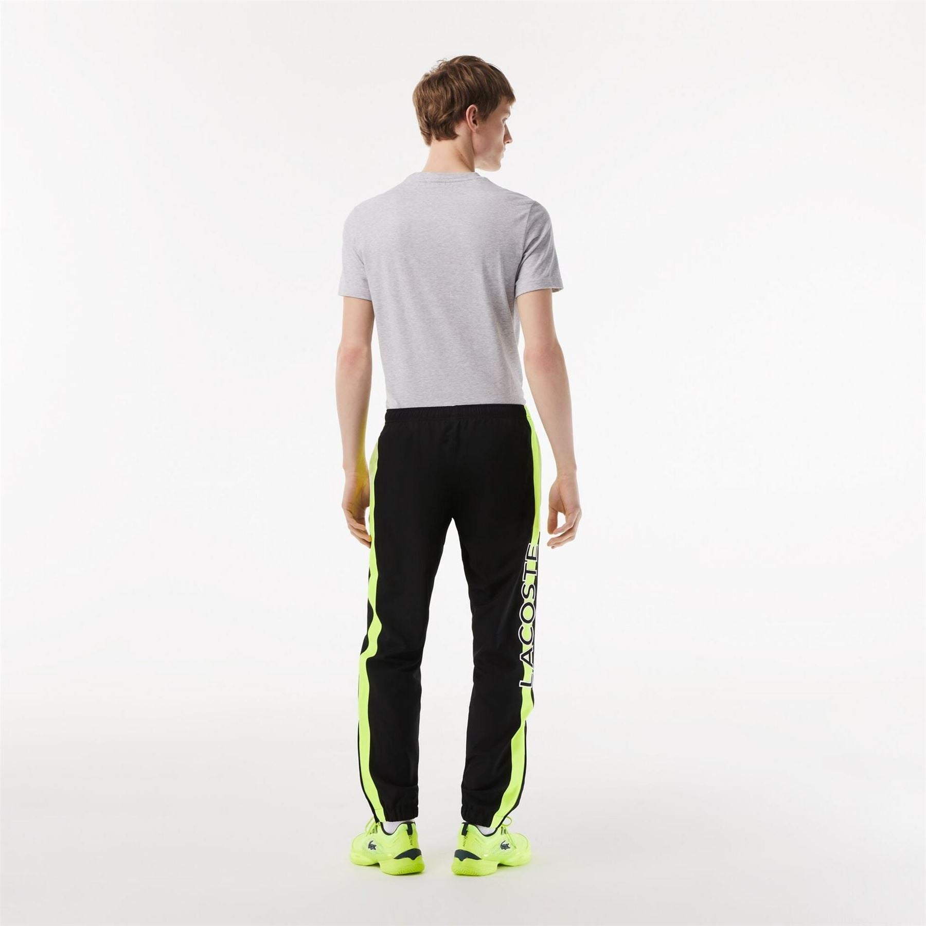 Lacoste Vertical Logo Color Block Slim Cut Track Pants