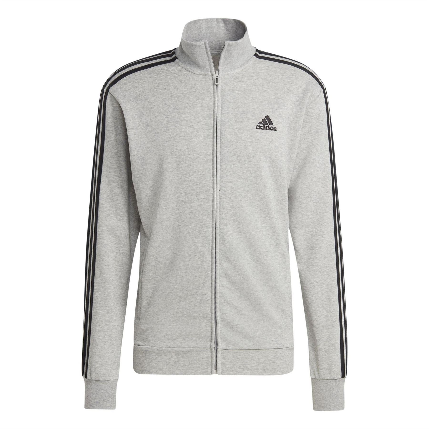 adidas Mens 3 Stripes French Terry Tracksuit