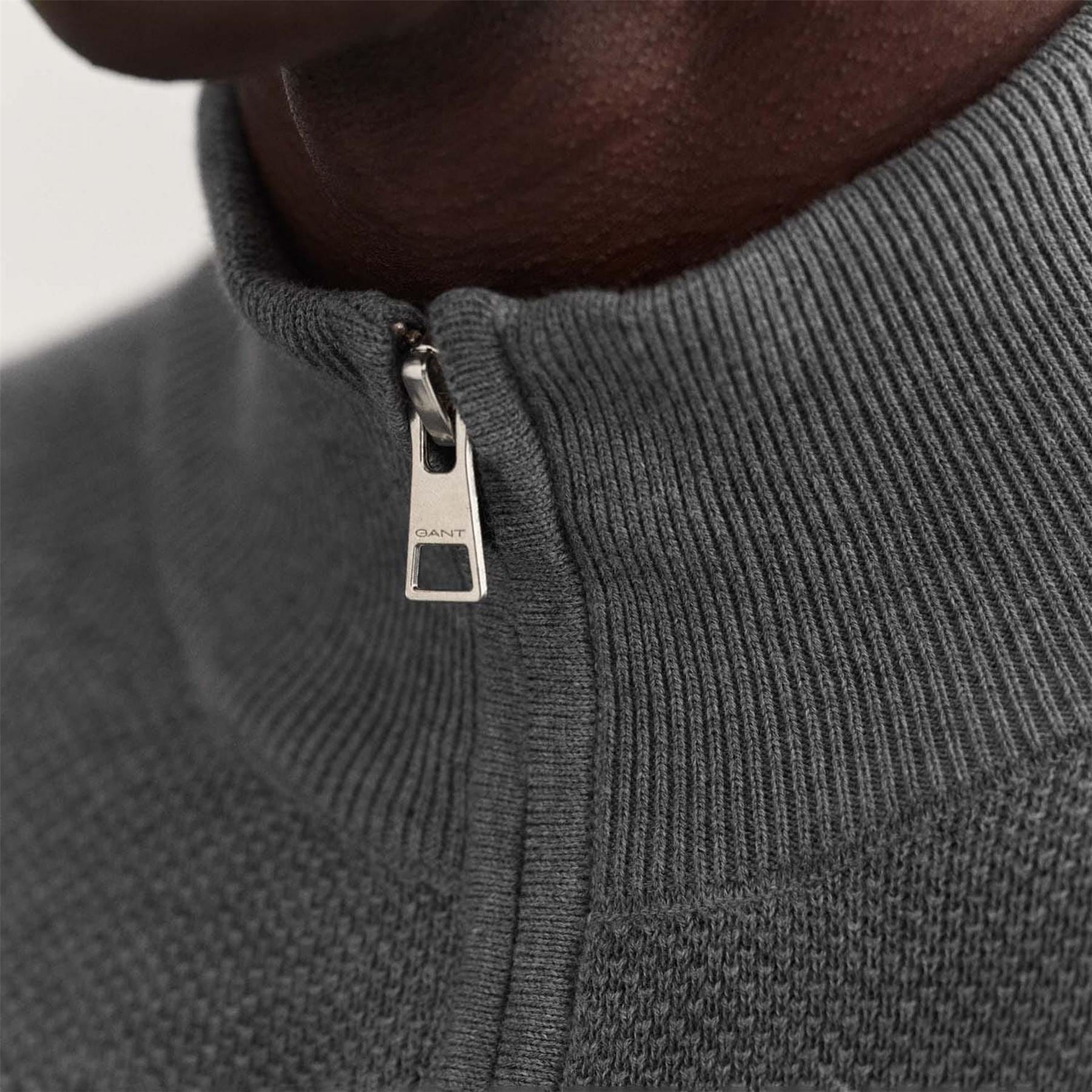 Gant Cotton Piqué Zip Cardigan