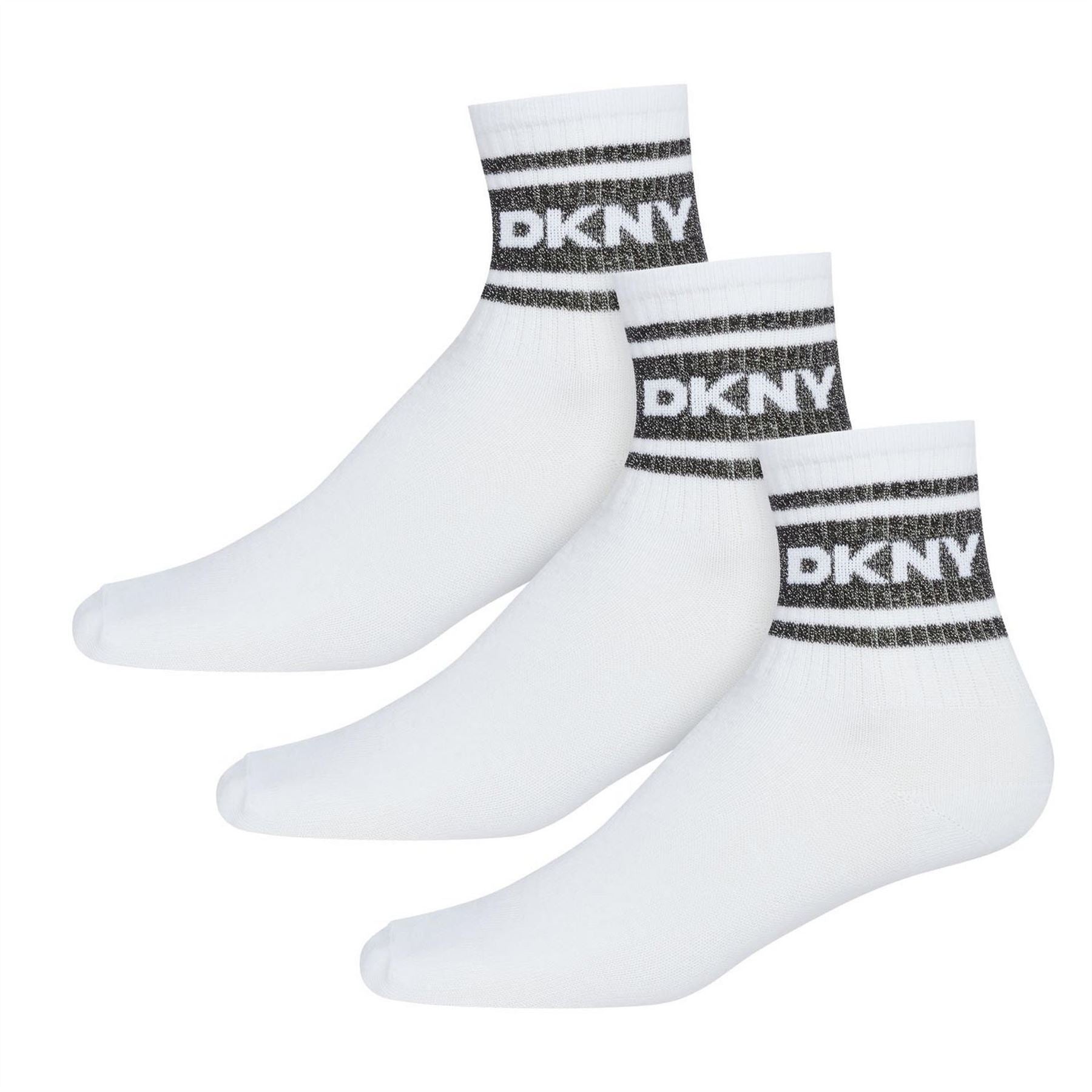 DKNY Womens 3 Pack Sport Socks Lyra