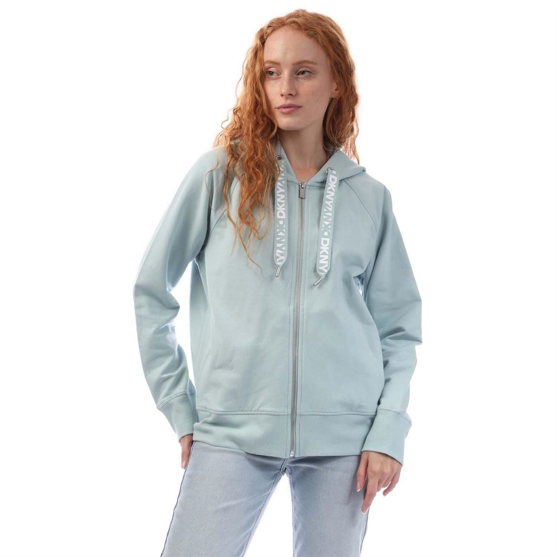 DKNY Tone Logo Zip Sweat Jacket