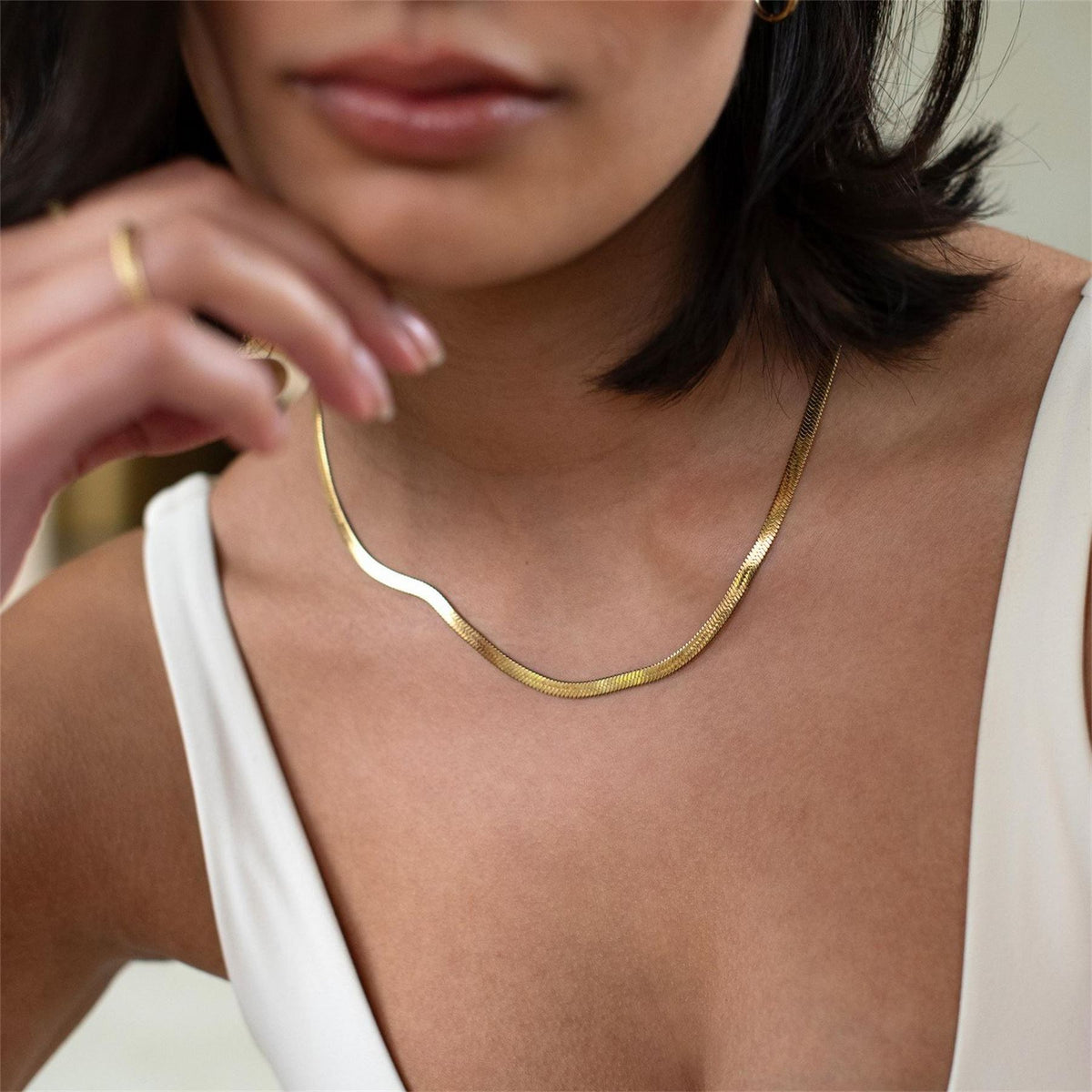 D.Louise Snake Chain Necklace