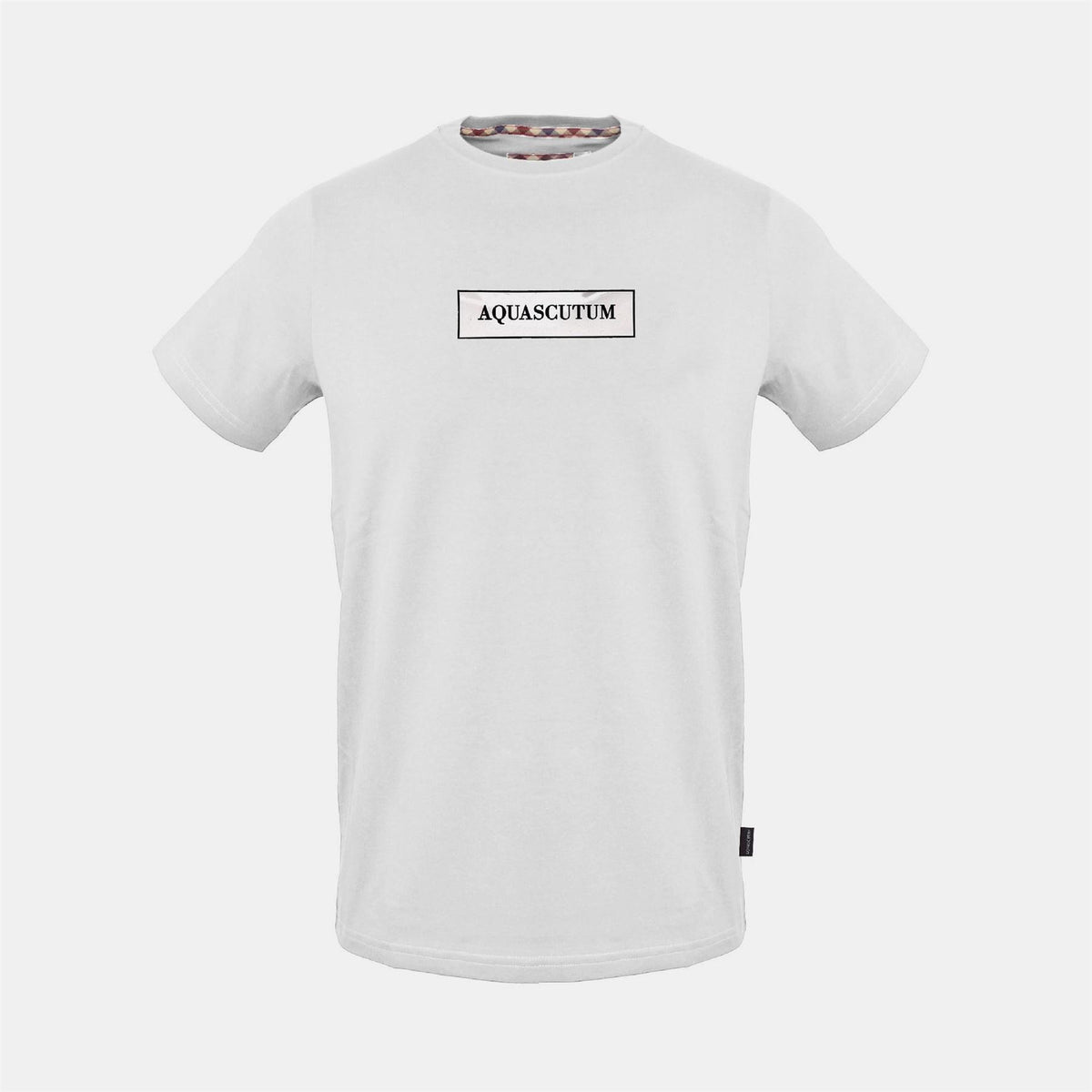 Aquascutum Wordmark Printed Logo Crew Neck Short Sleeve T-Shirt