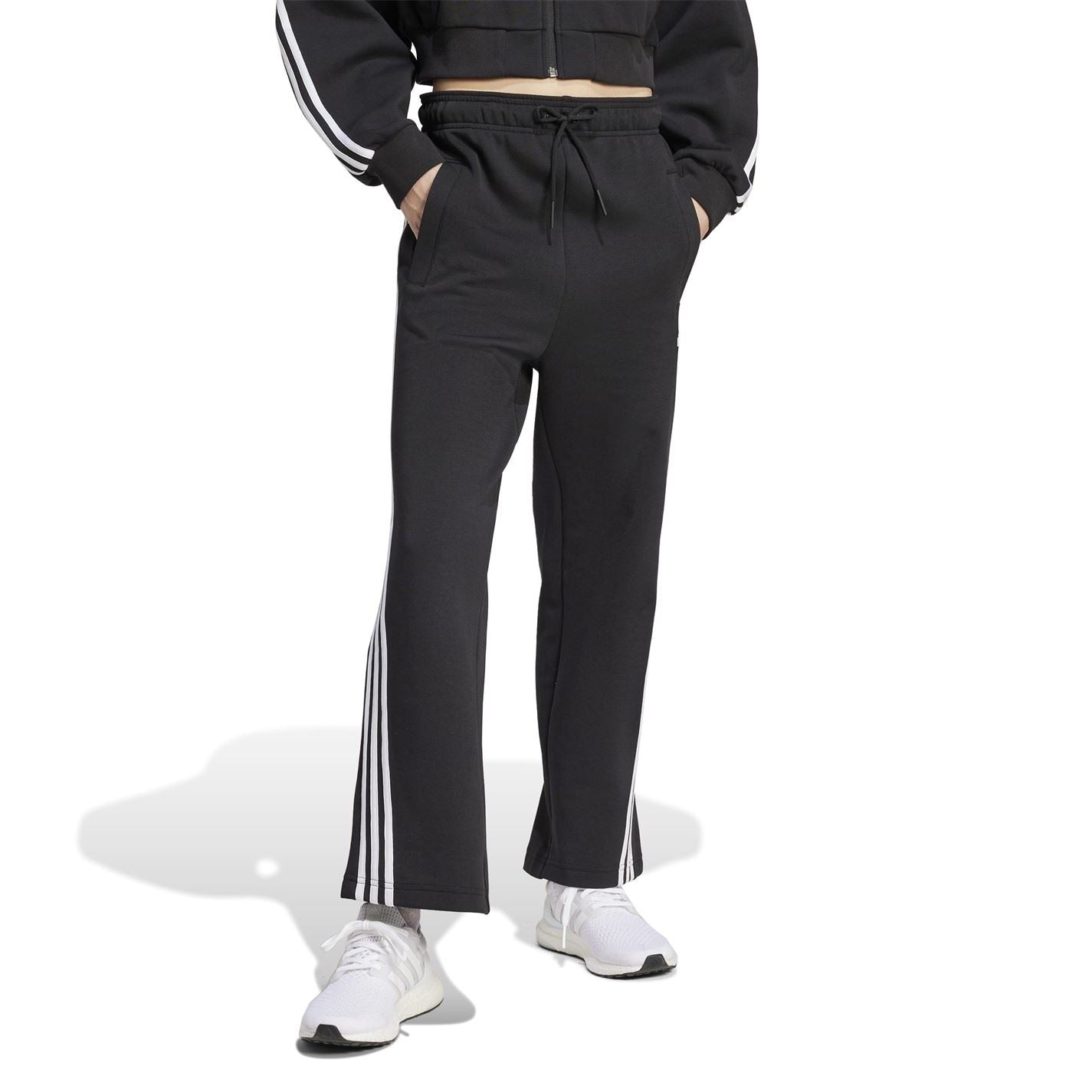 adidas Womens Future Icons 3 Stripes Open Hem Joggers