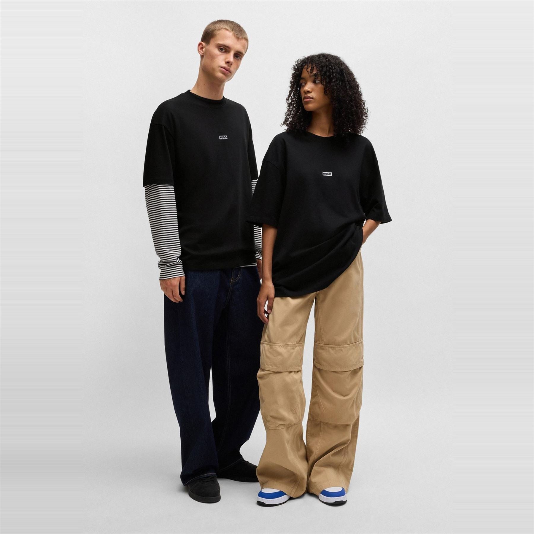 Hugo HUGO Printed Logo Back T Shirt with MCMXCIII text   Regular Fit