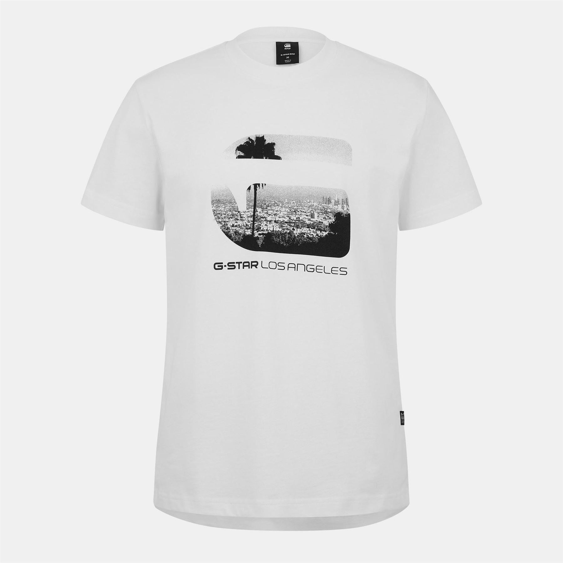 G Star Regular Fit Lettering Crew Neck T-Shirt