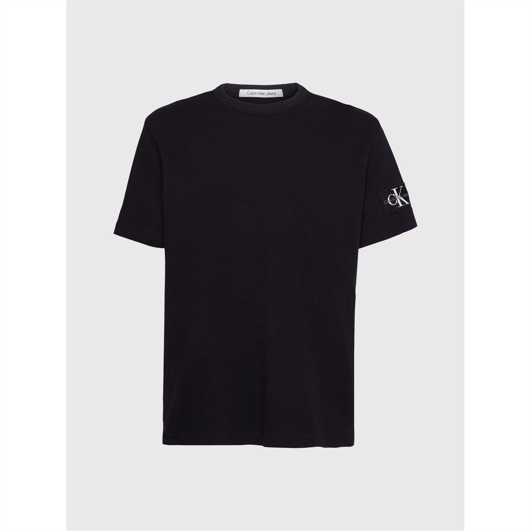 Calvin Klein Jeans Waffle Regular Fit Crew Neck T-Shirt