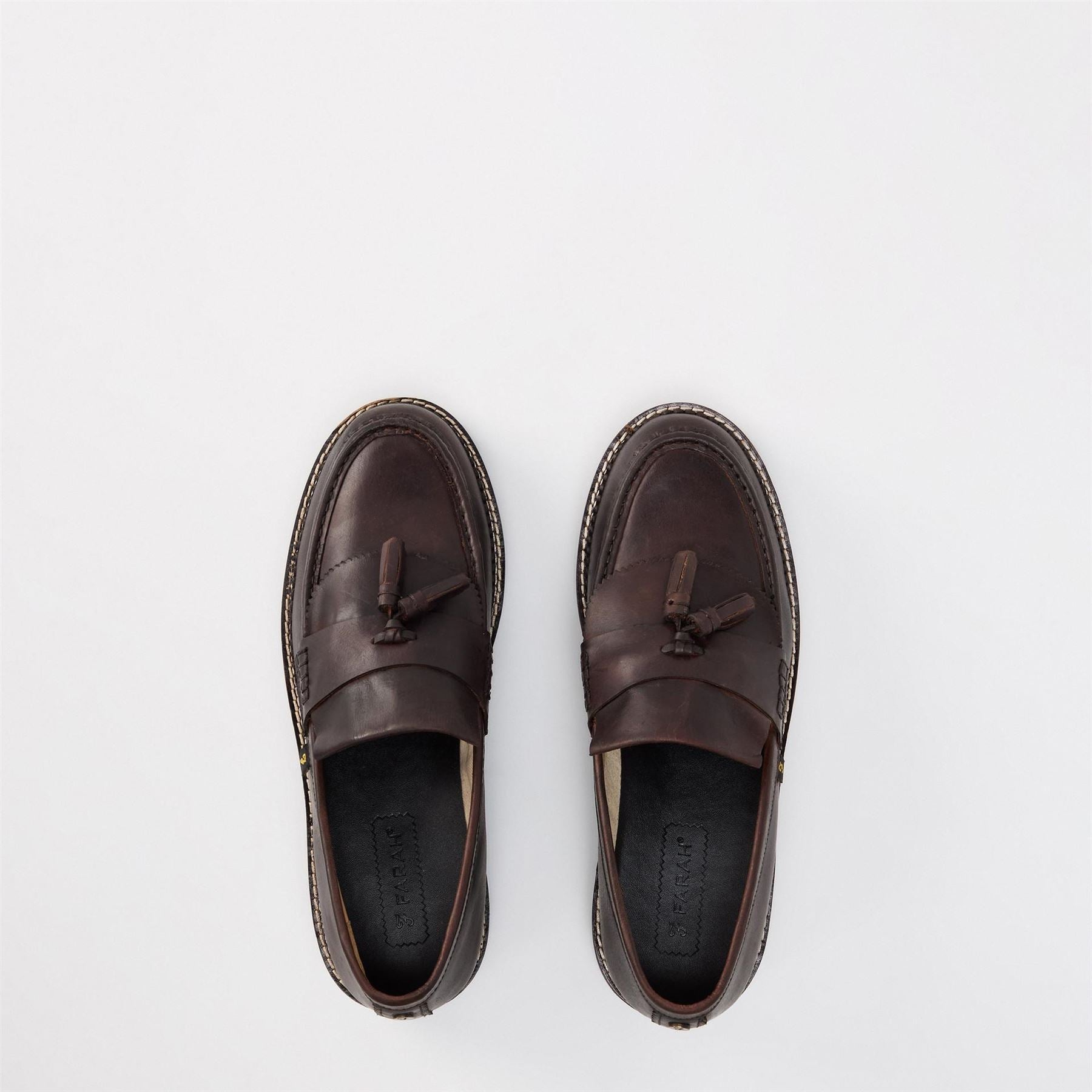 Farah Morfield Moccasin Loafers with Lug Sole