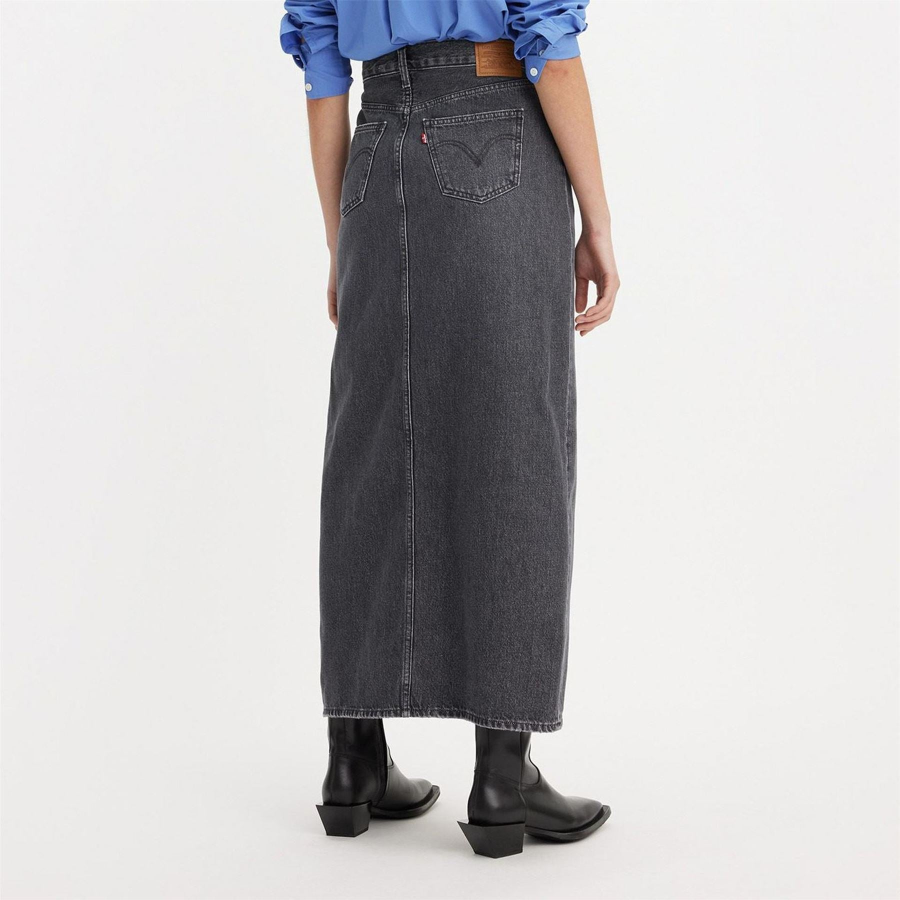 Levis Ankle Column Denim Skirt