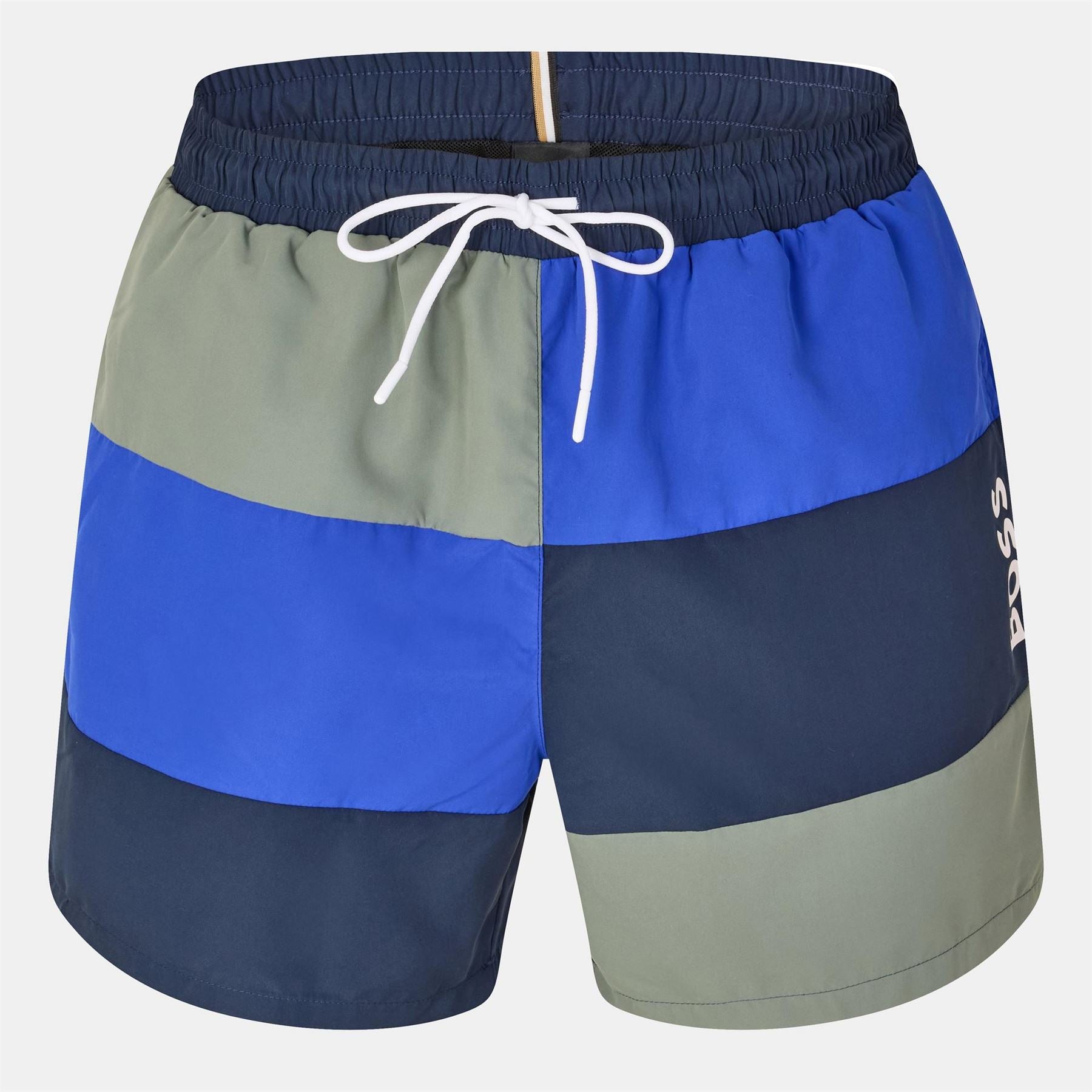 Boss Court Horizontal Stripe Swim Trunk