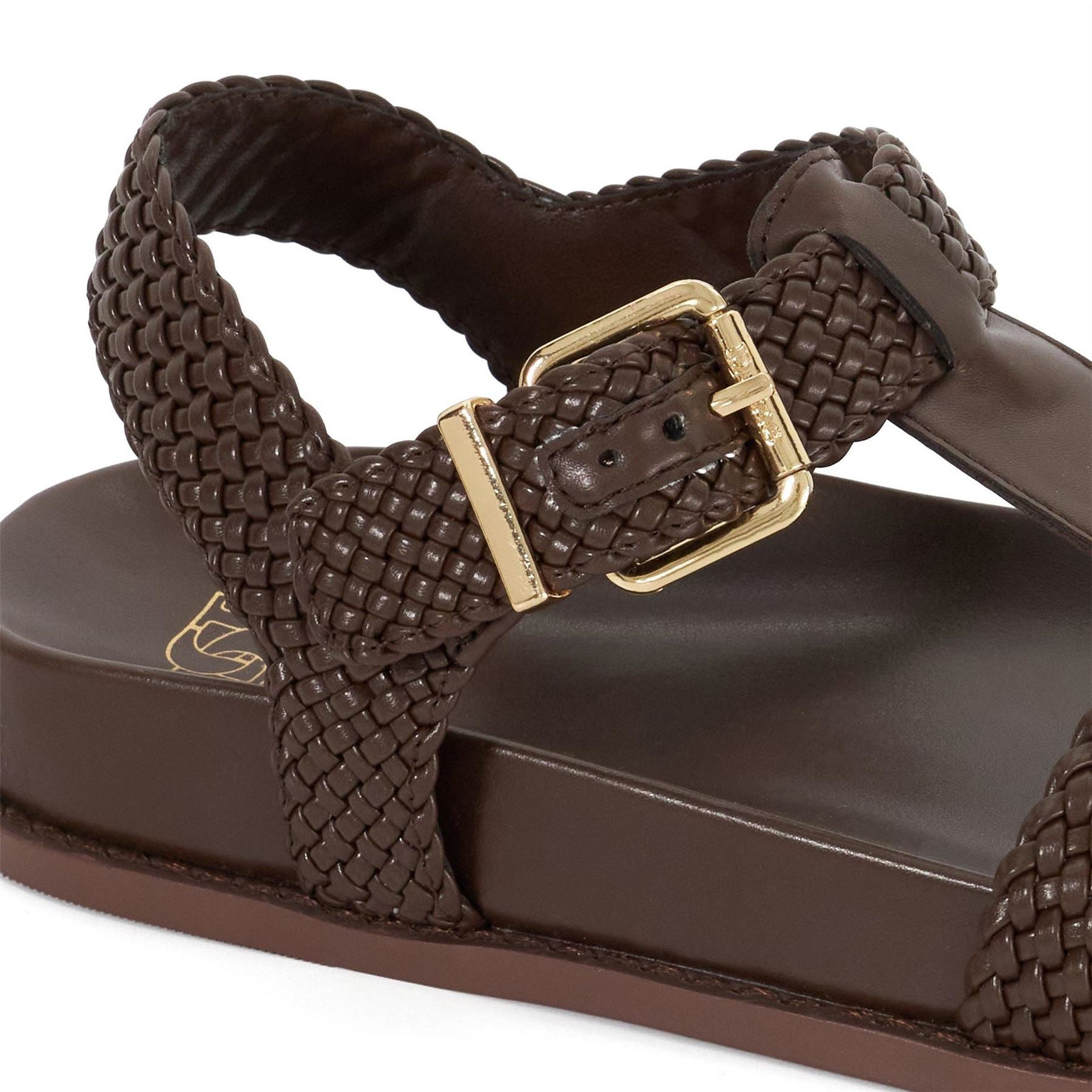 Dune London Lo Looking Open Toe Flat Gladiator Sandals