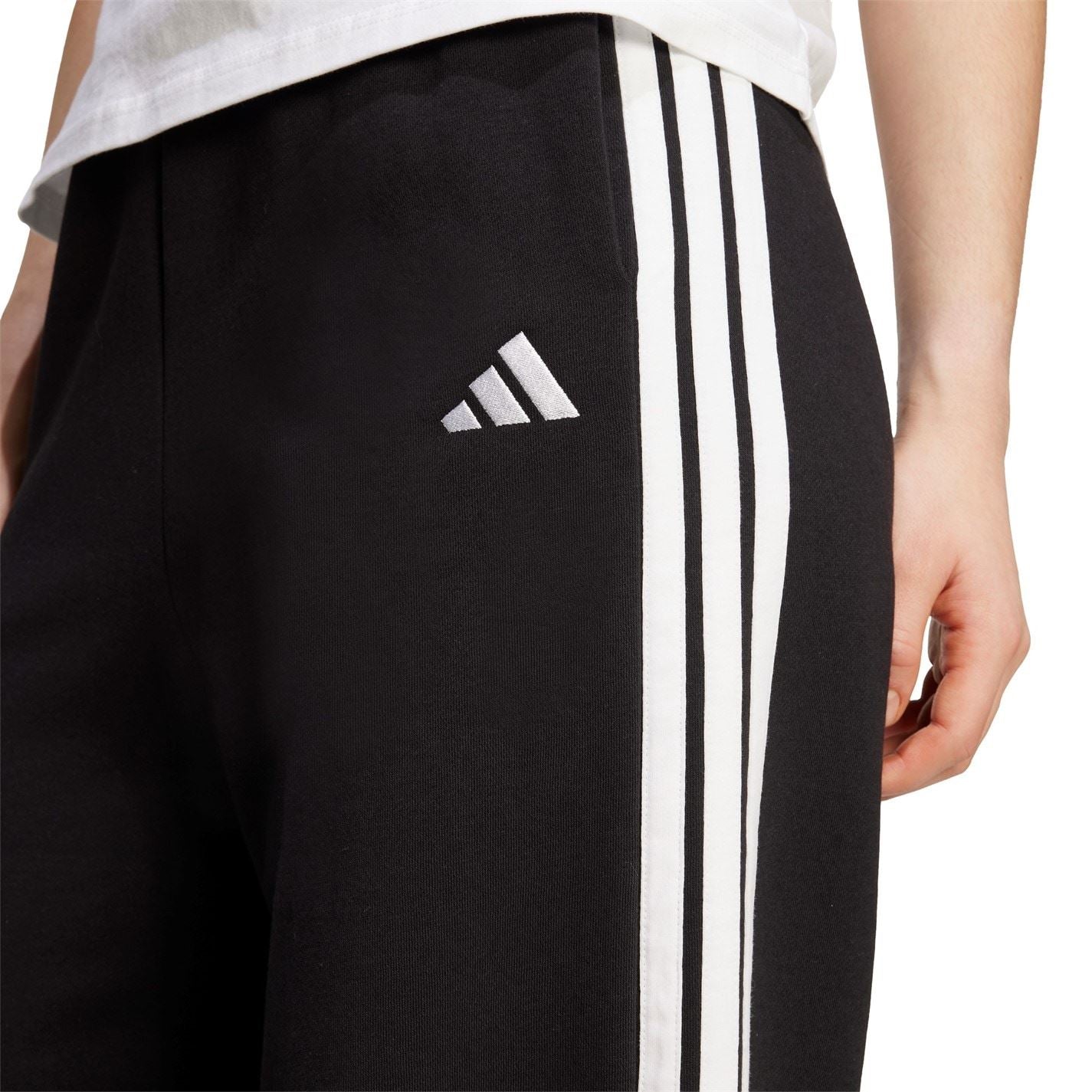 adidas Womens Essentials Wide Leg Fleece Pant