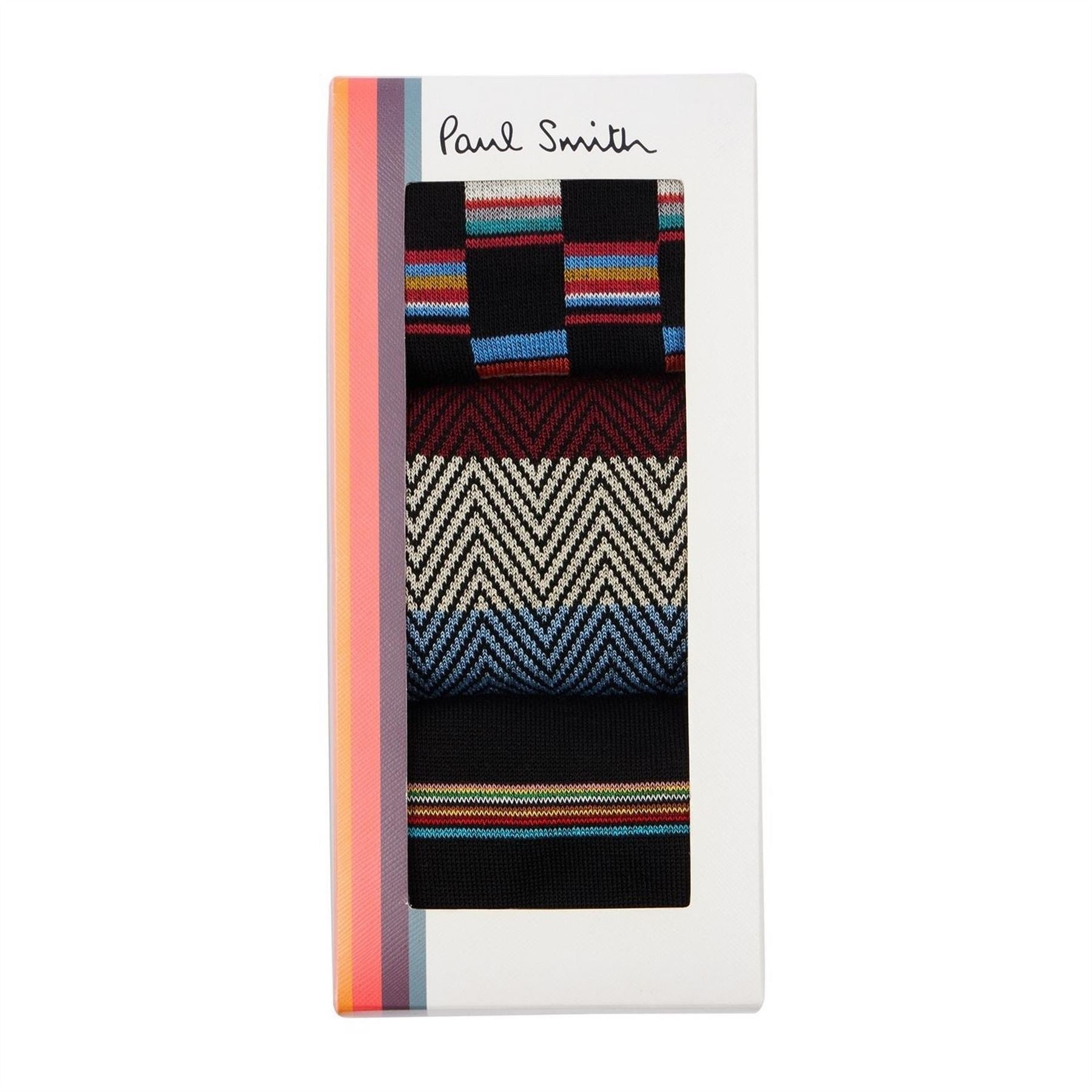 Paul Smith 3 Pack All Over Print Gift Box Crew Socks