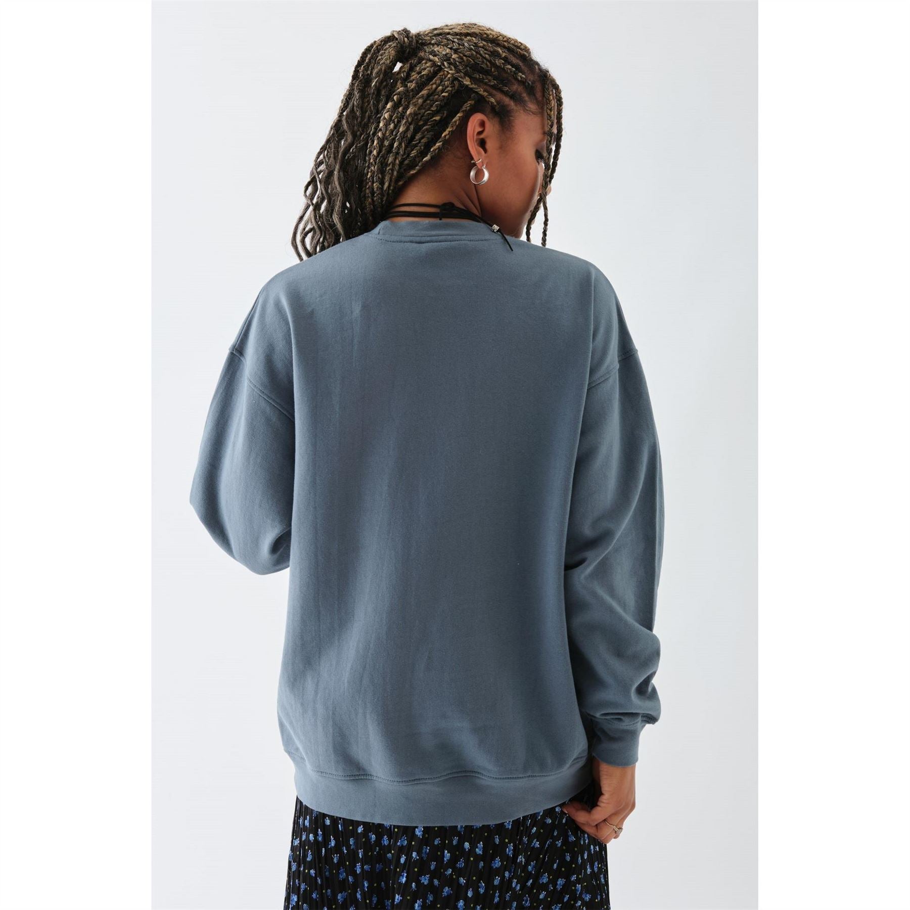 Daisy Street Crew Neck Relaxed Fit Long Sleeve Sweatshirt