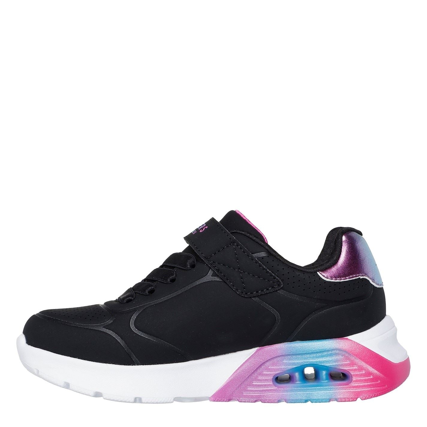 Skechers Gore  And  Strap Embossed Sneaker W Met Court Trainers Girls