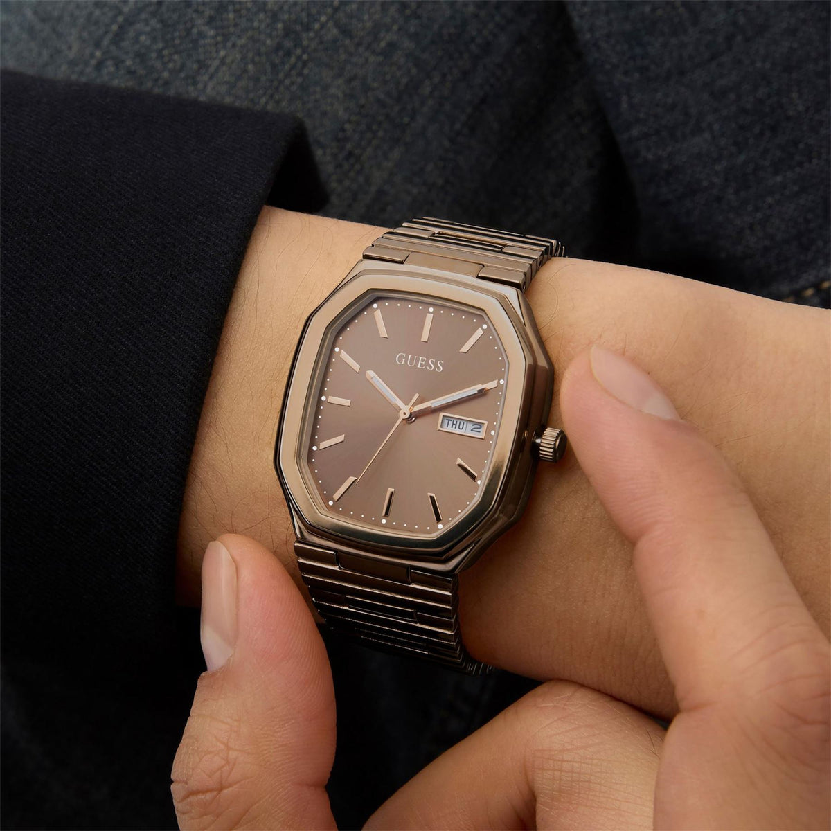 Guess Oliver Dress Steel Bracelet Analogue Watch