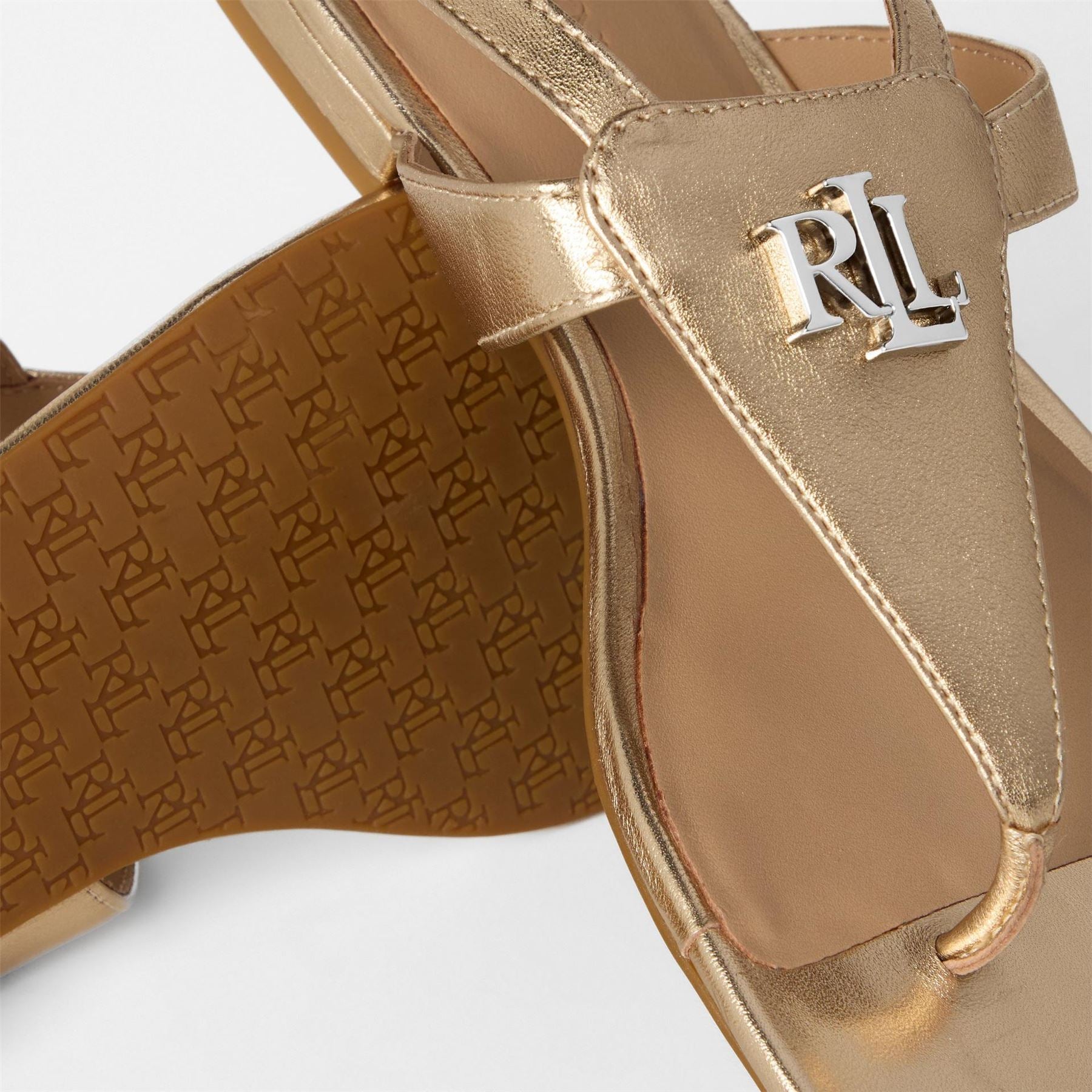 Lauren by Ralph Lauren Everley Toe Post Flatform Sandals