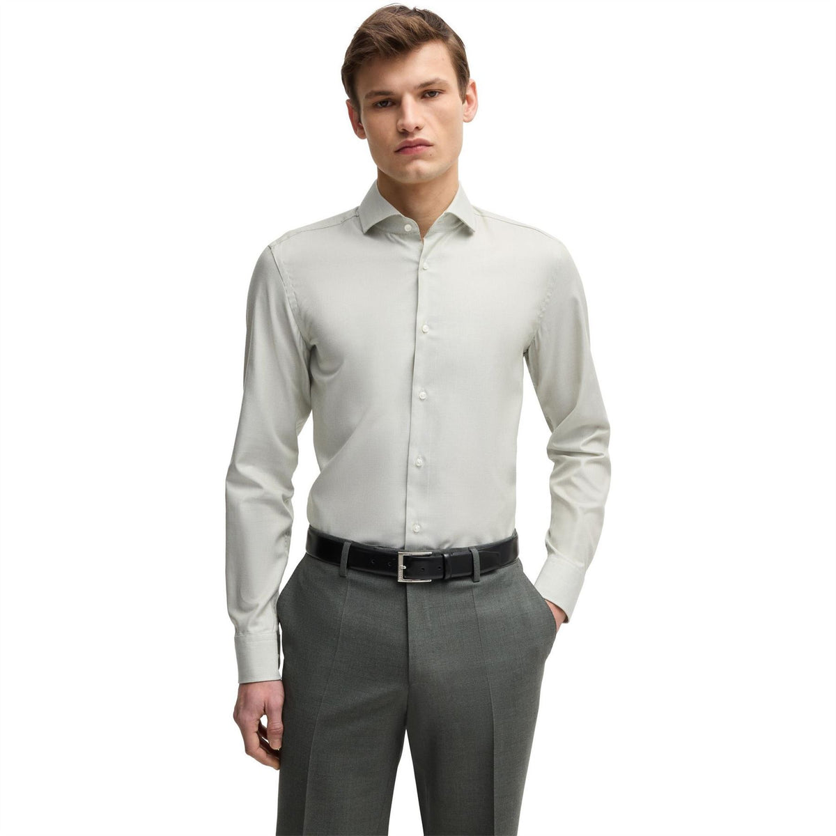 Boss H Hank Spread Long Sleeve Oxford Shirt