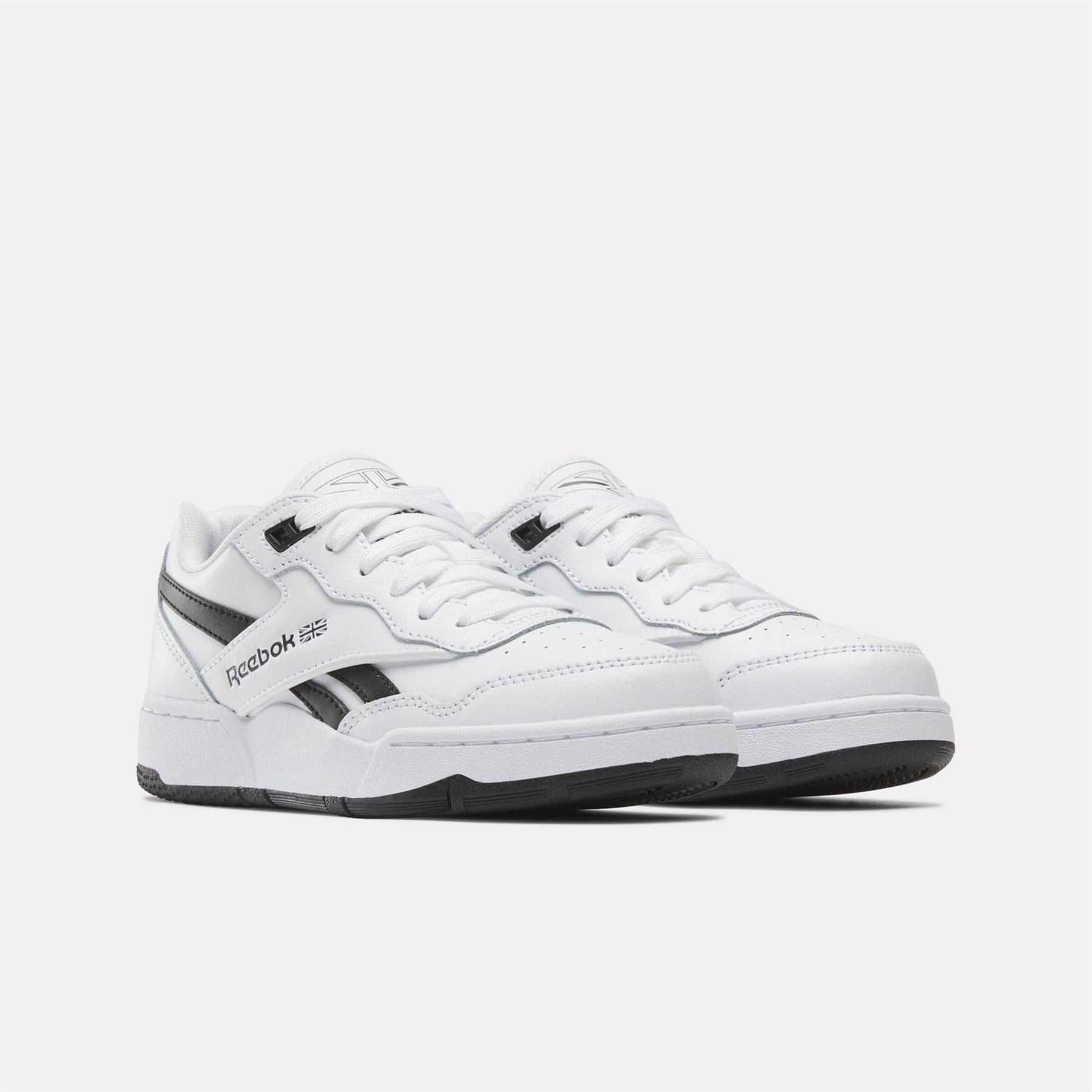 Reebok Bb 4000 Ii Ftwwht Cblack Purgry Low Top Trainers Boys