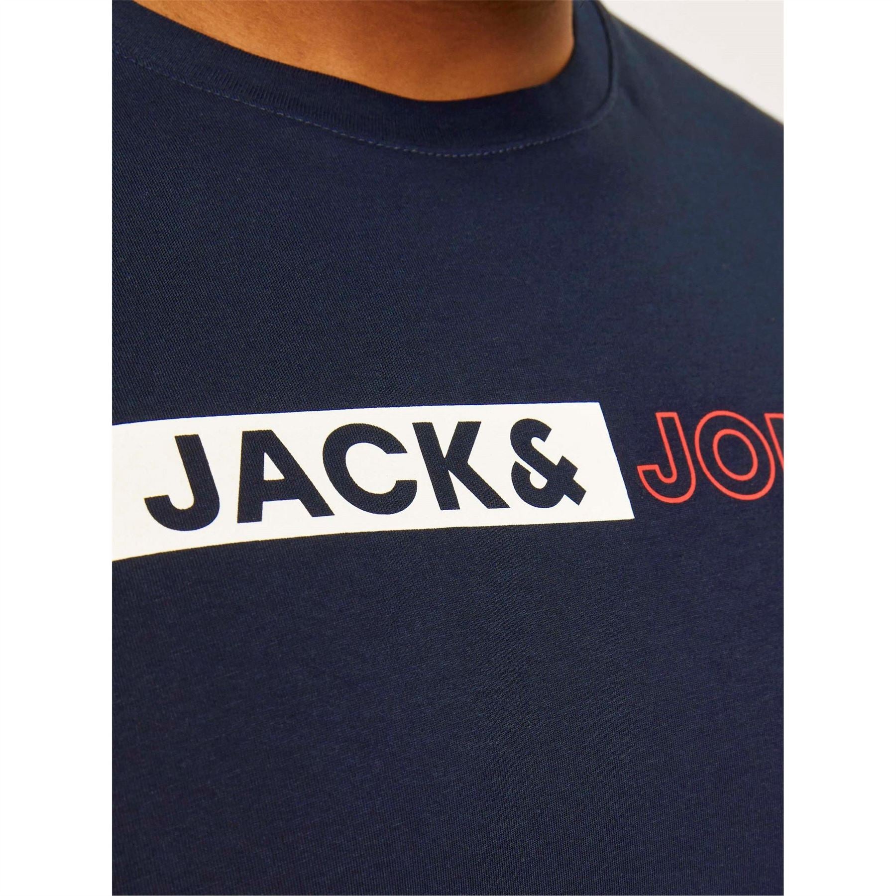 Jack and Jones Mens Corp Logo T-Shirt Plus Size