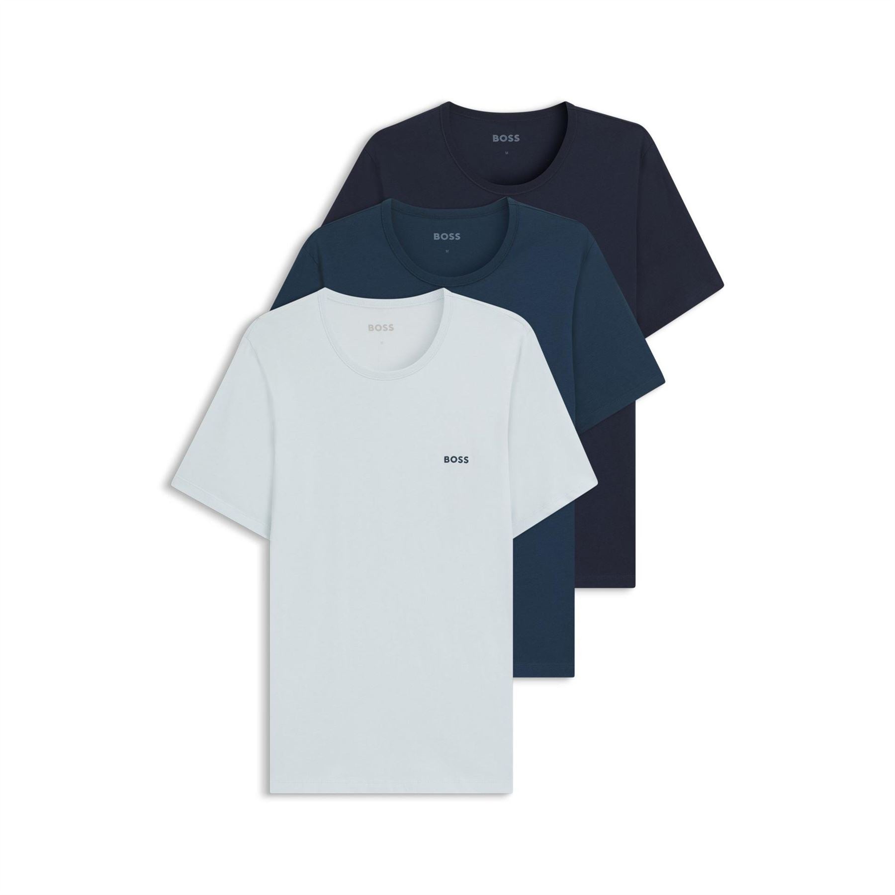 Boss BOSS Bodywear 3 Pack Premium Cotton T Shirts   Crew Neck