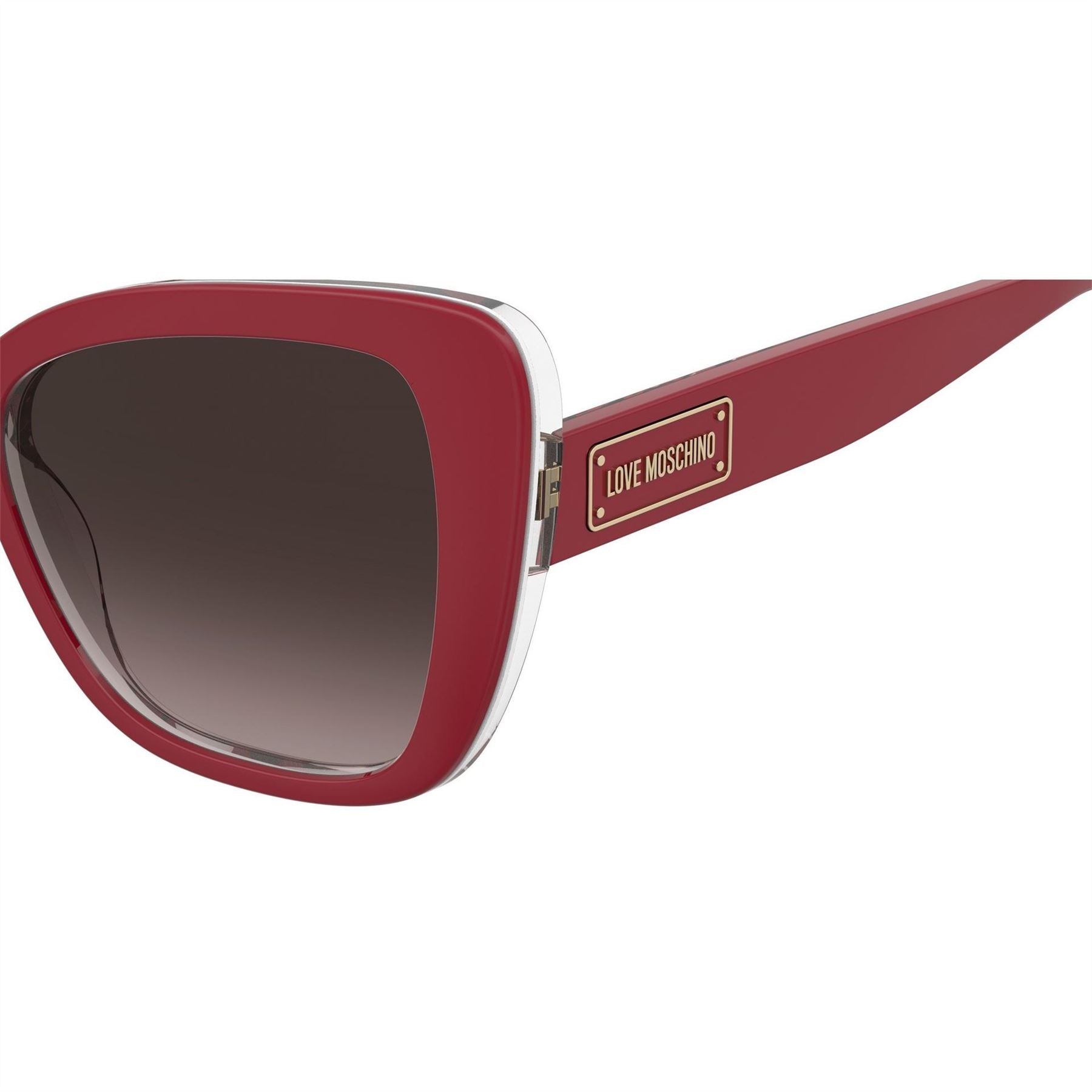 Moschino Rectangular Round Sunglasses
