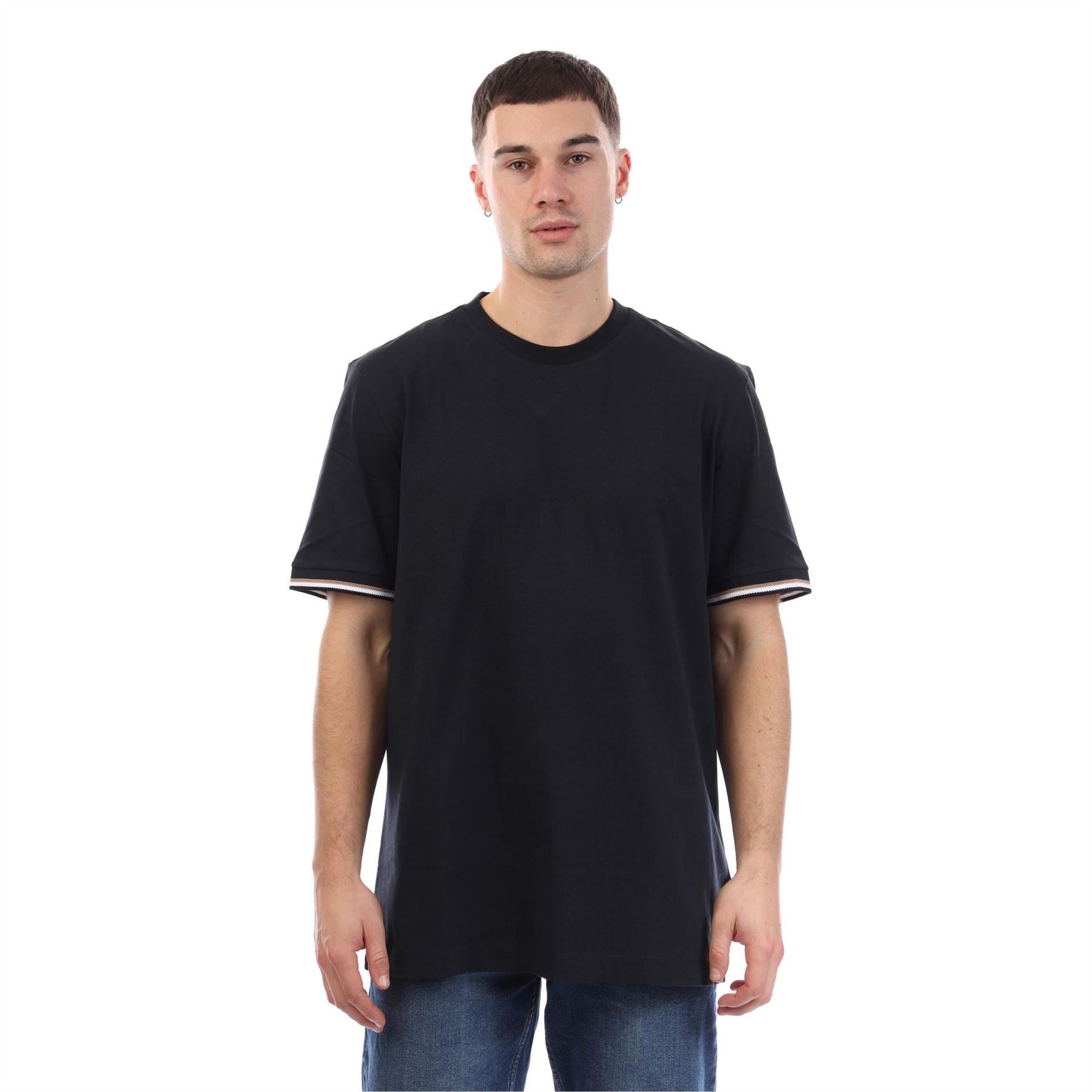 Boss Signature Stripe Cuffs T-Shirt