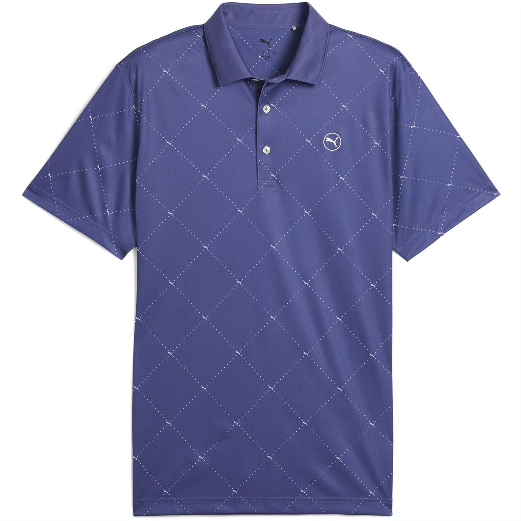 Puma Mens Pure 2.0 Argyle Polo Shirt