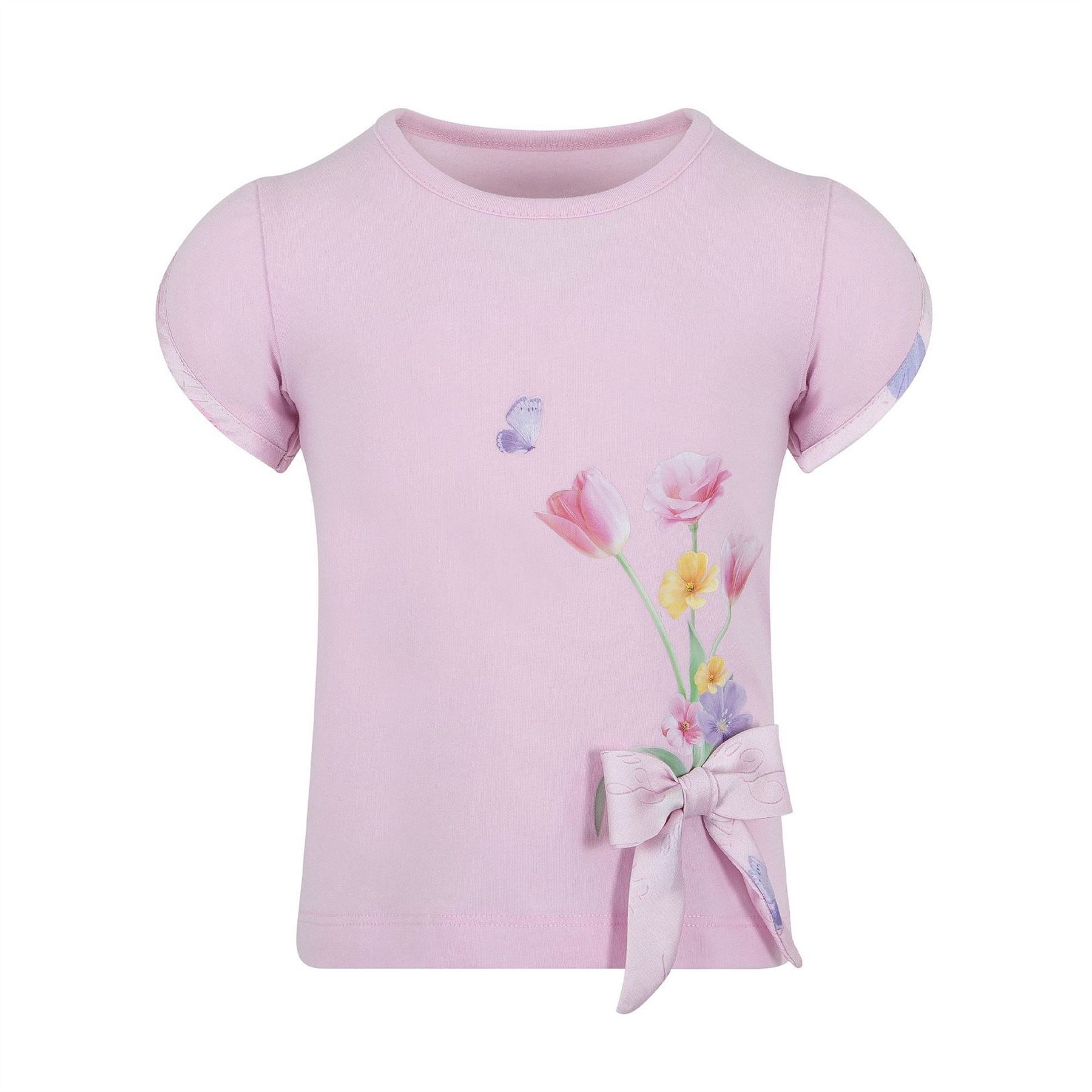 LAPIN HOUSE Crew Neck Cap Sleeve T-Shirt Legging Suit