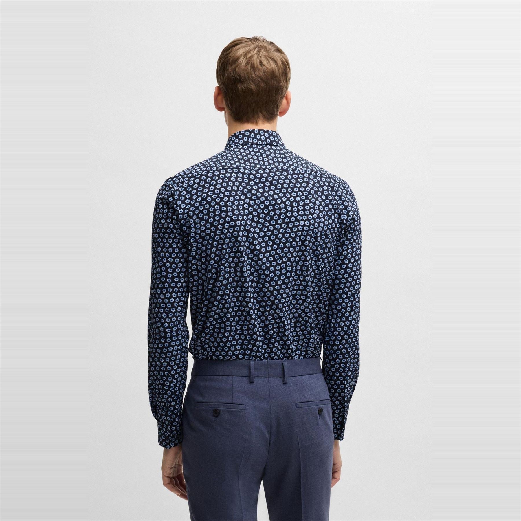 Boss P Roan Kent C1 233 Patterned Long Sleeve Shirt