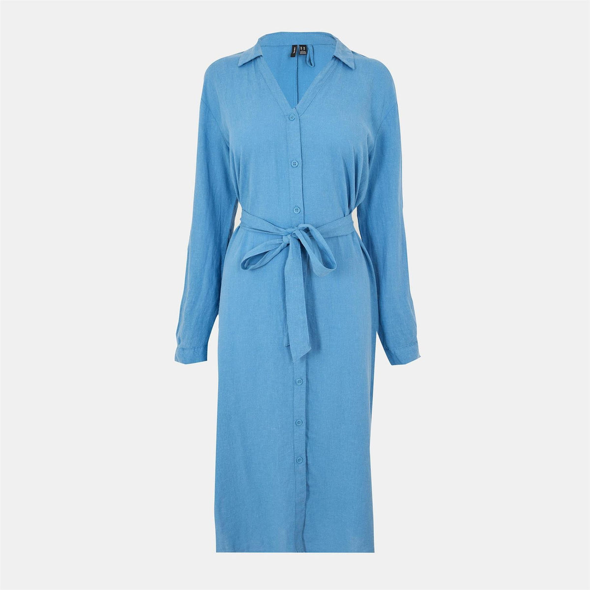 Vero Moda Linn Long Sleeve Midi Shirt Dress