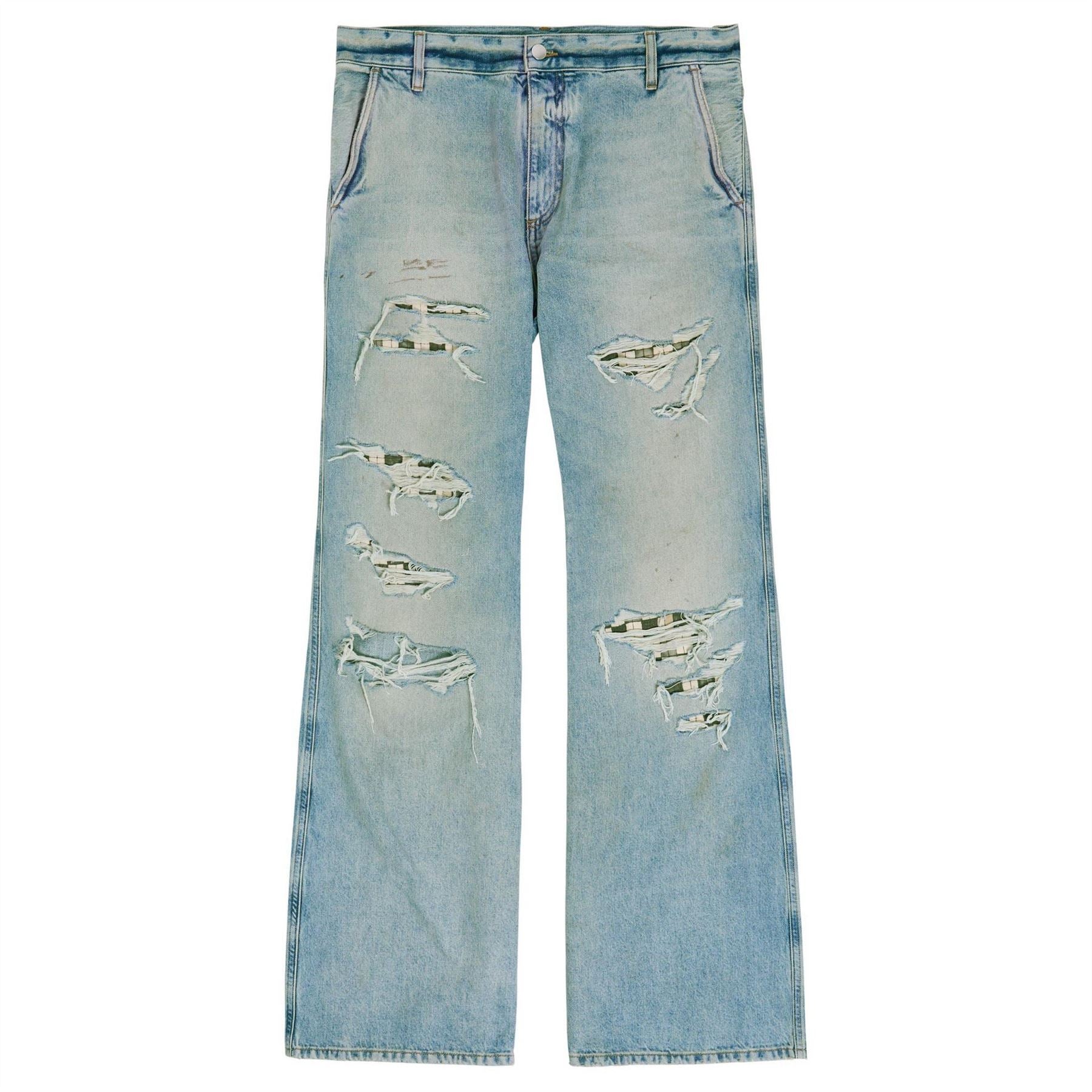 Amiri Checkered Repair Bootcut
