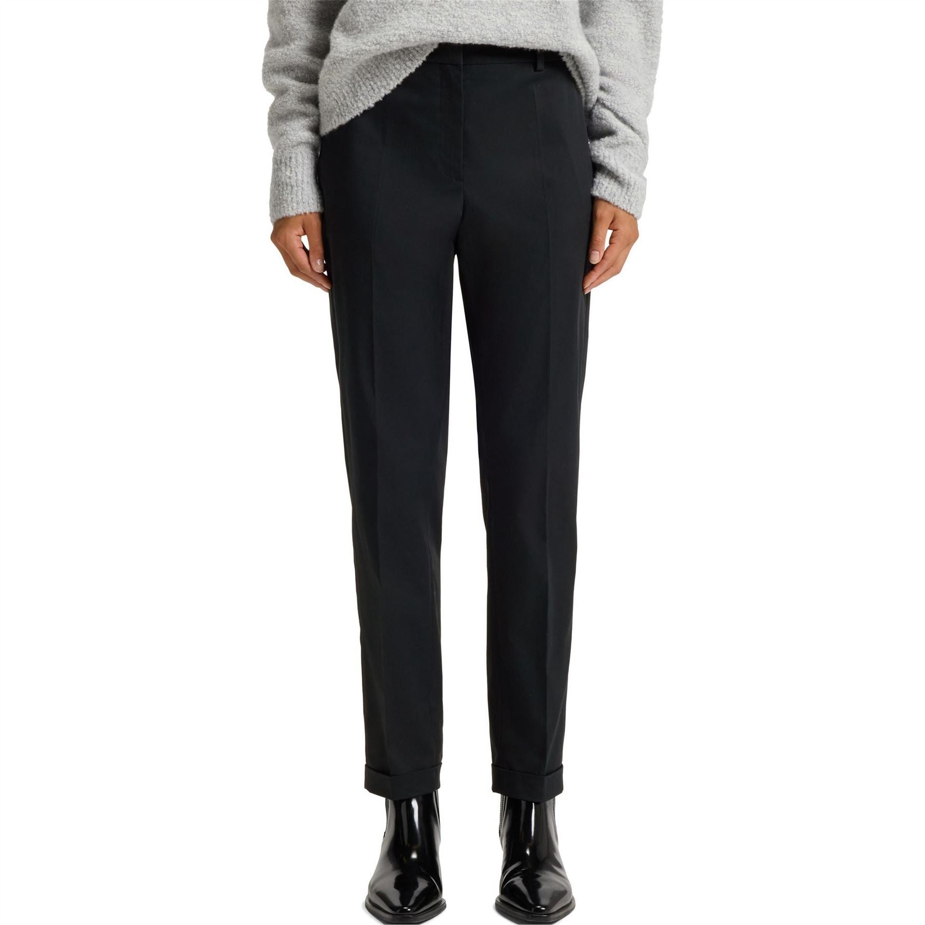 Boss Tachinoa Solid Patterned Straight Chinos
