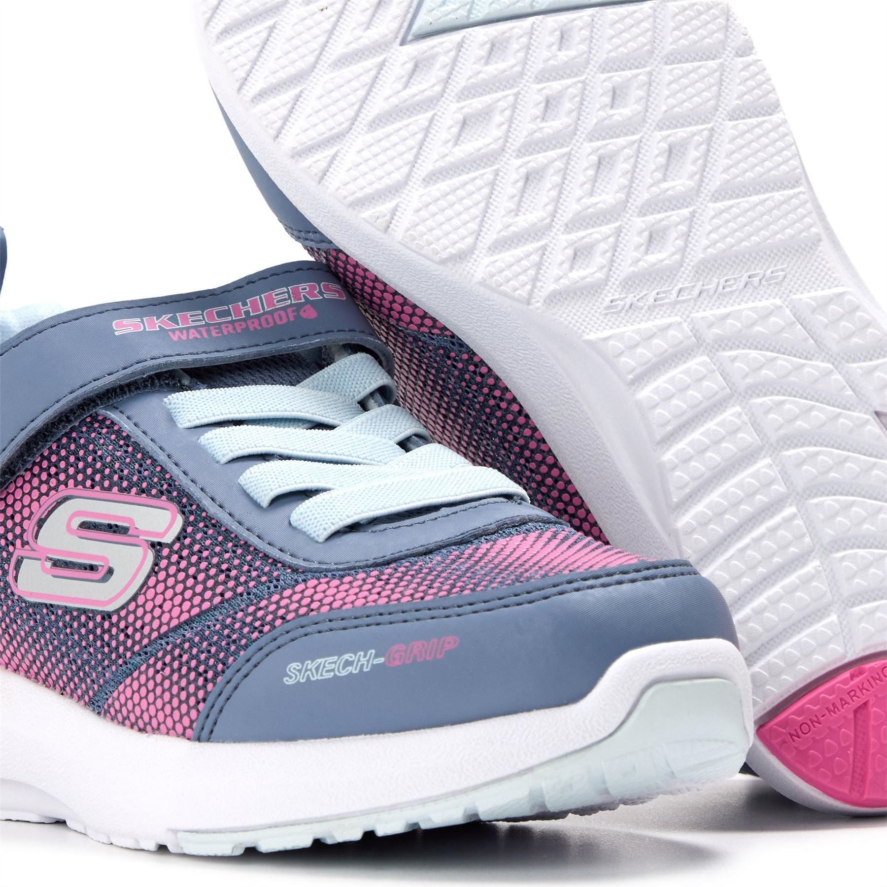 Skechers Tread   Journey Time Slip On Trainers Unisex Kids