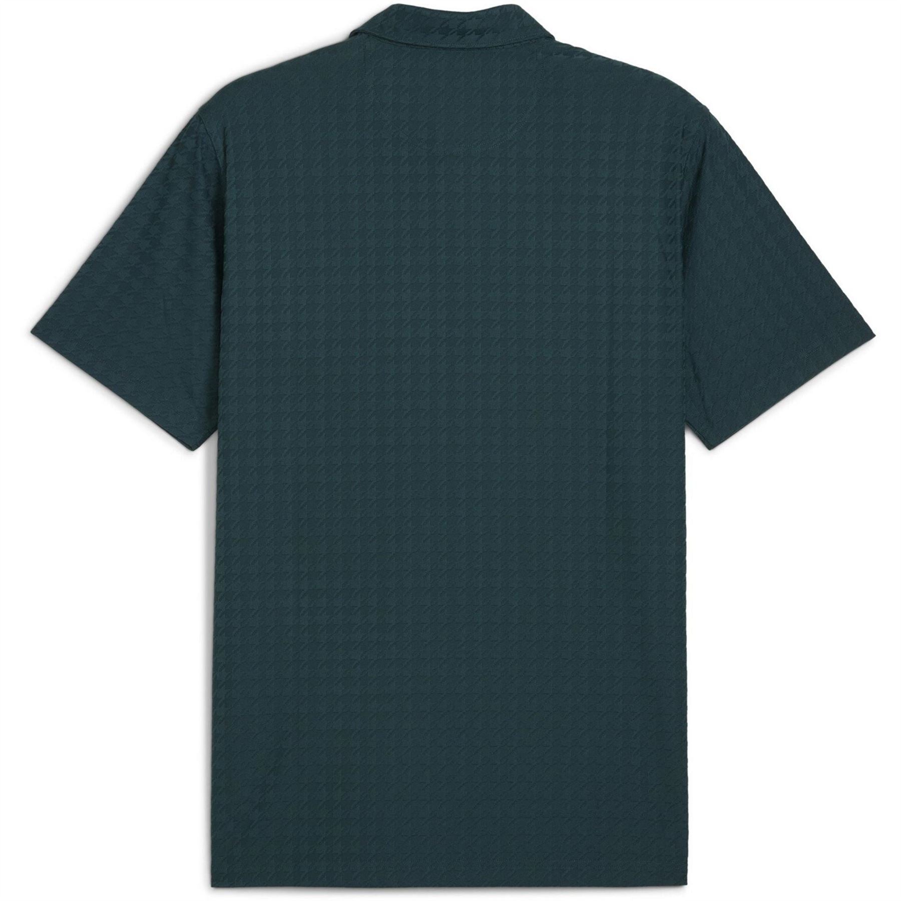 Puma Mattr Houndstooth Short Sleeve Performance Polo Shirt