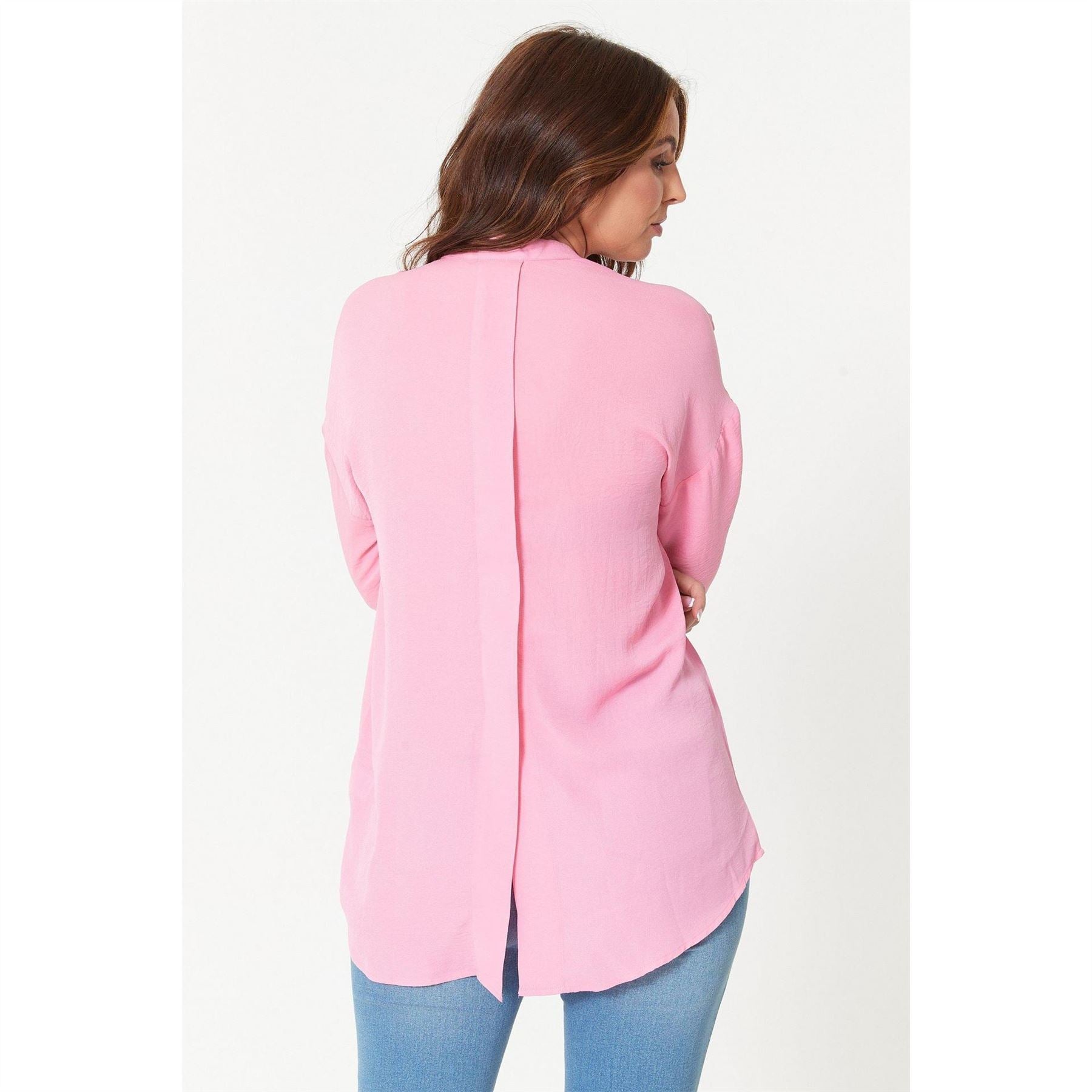 Be You Relaxed Fit V Neck Long Sleeve Blouse