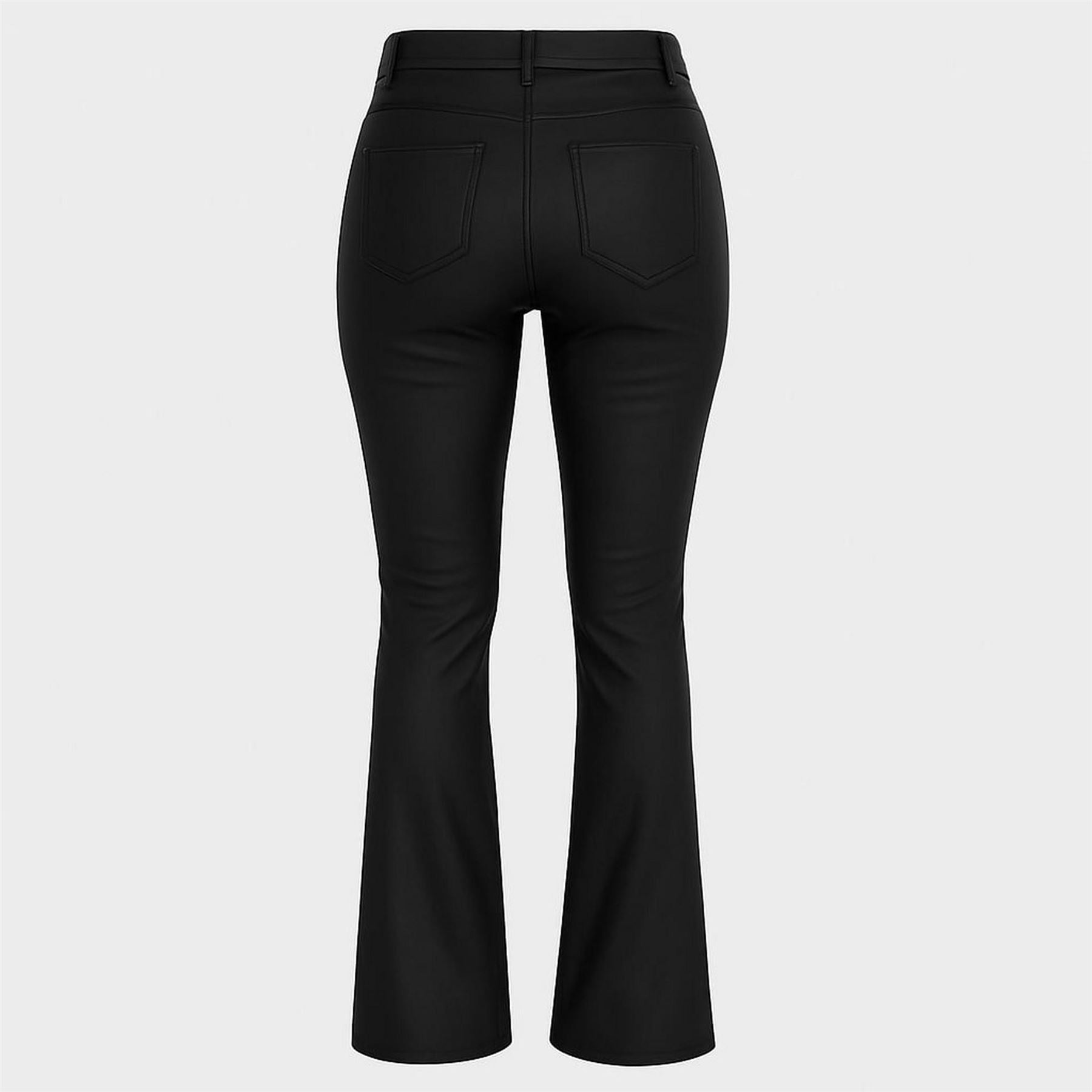 I Saw It First Denim Side Split Flare Trousers