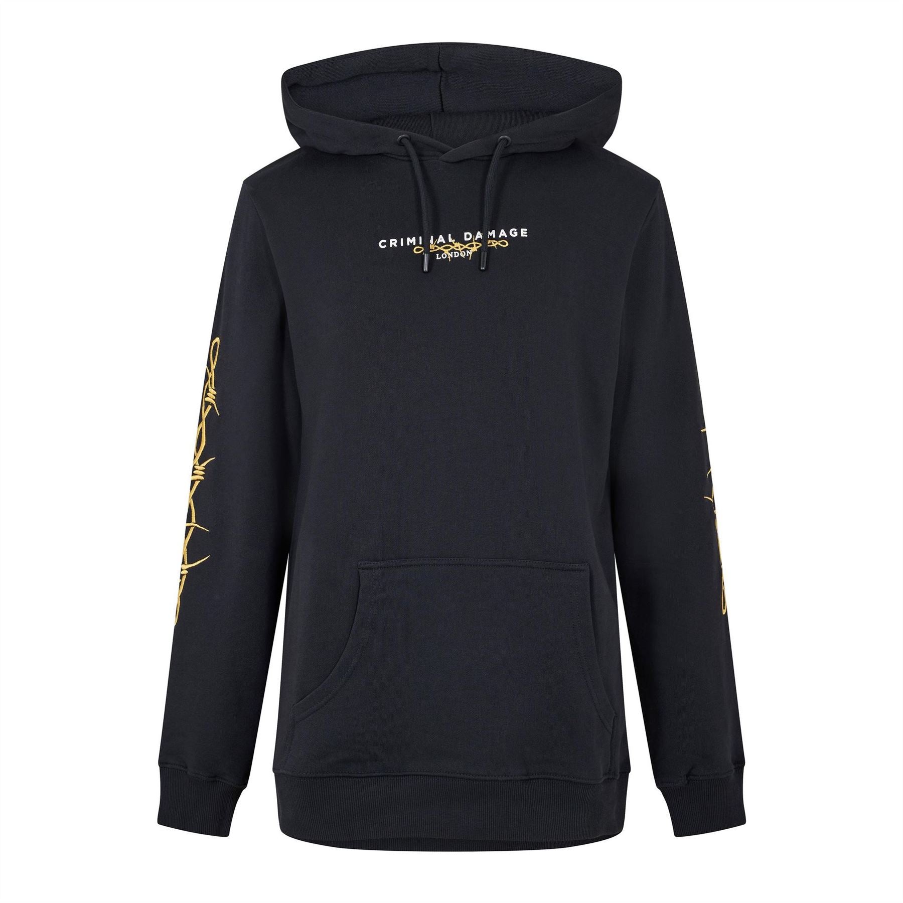 Criminal Damage Barb Wire Pull Over Hoodie