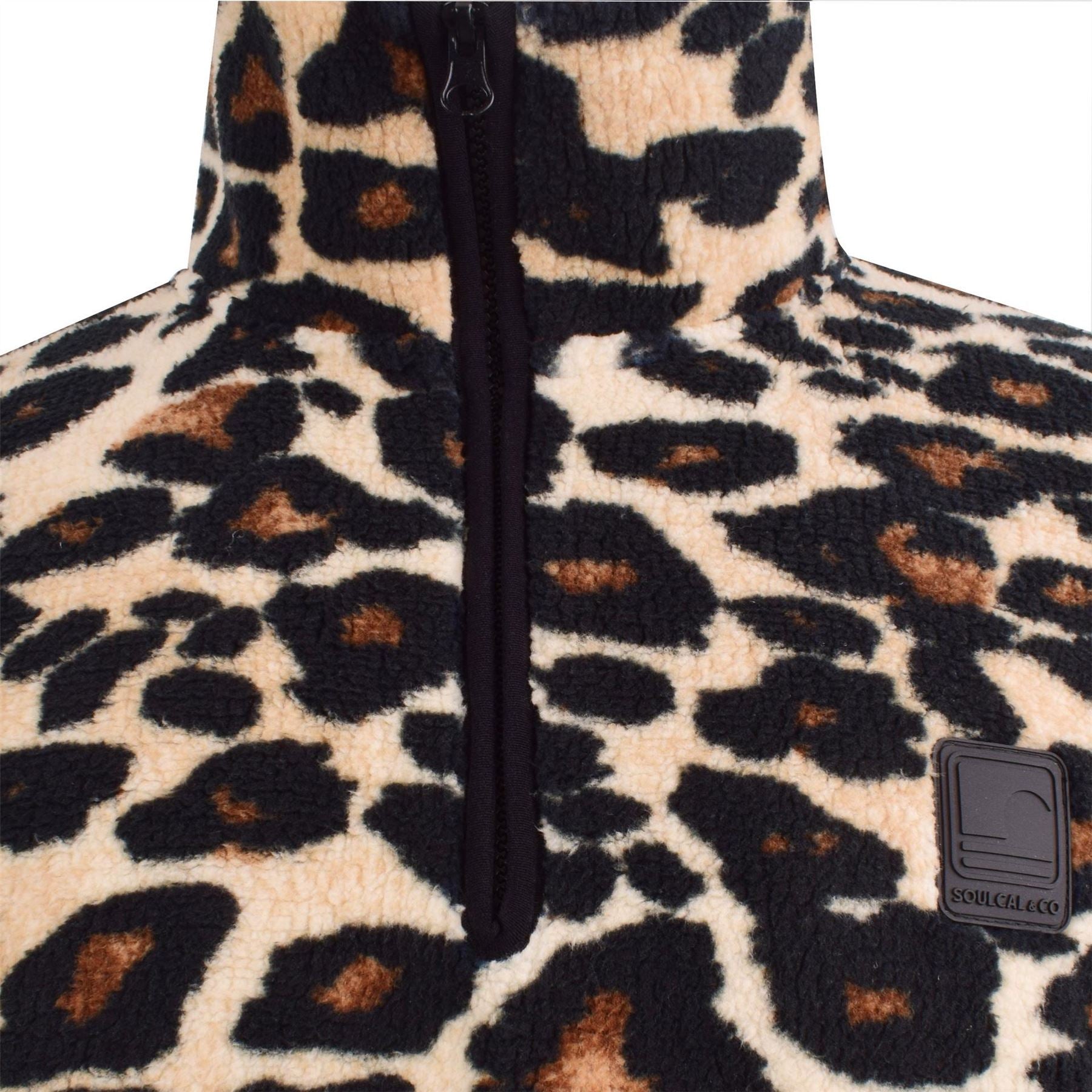 SoulCal Borg Relaxed Fit Zip Neck Sweatshirt
