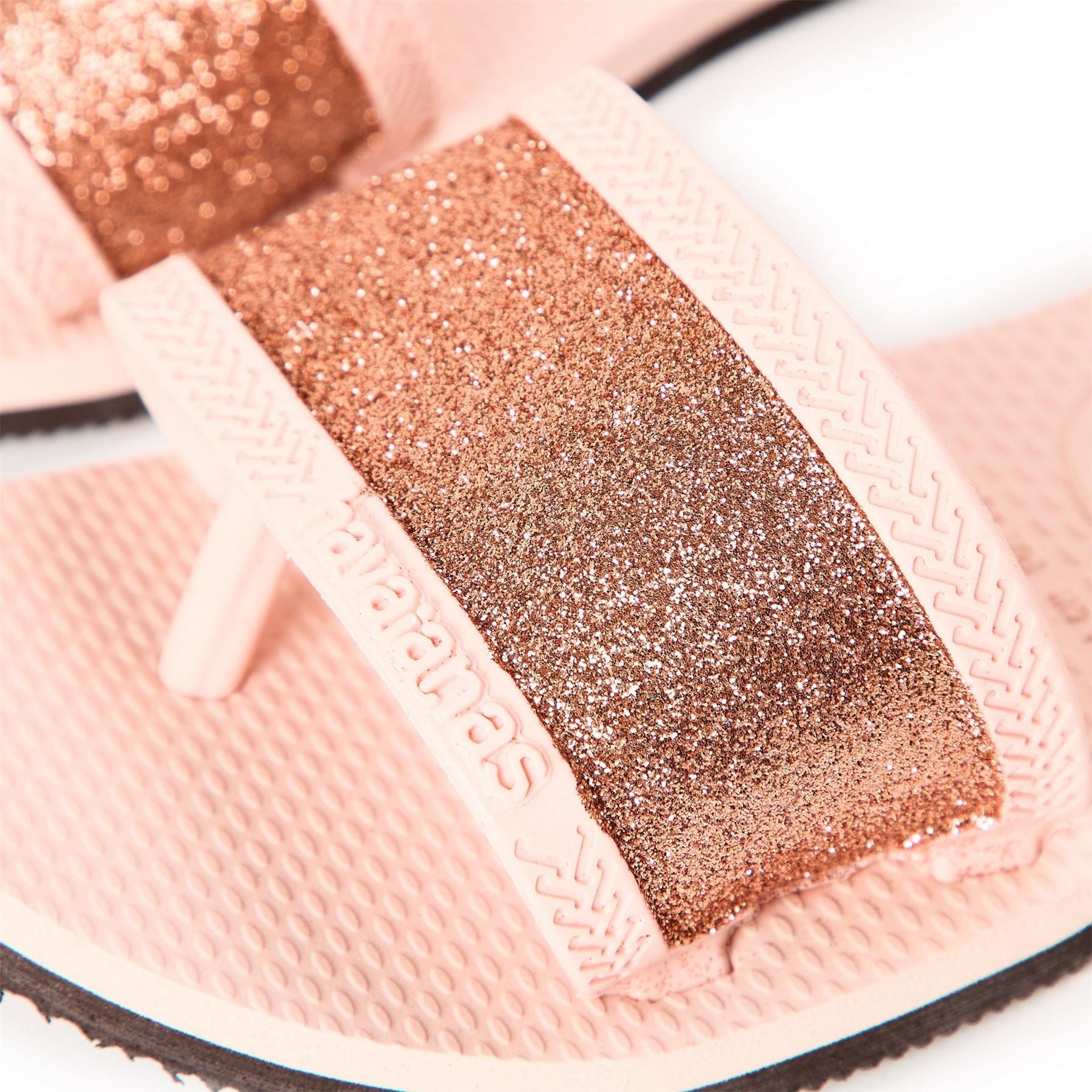 Havaianas Womens Hav. You Angra Glitter Ballet Rose Flip Flops