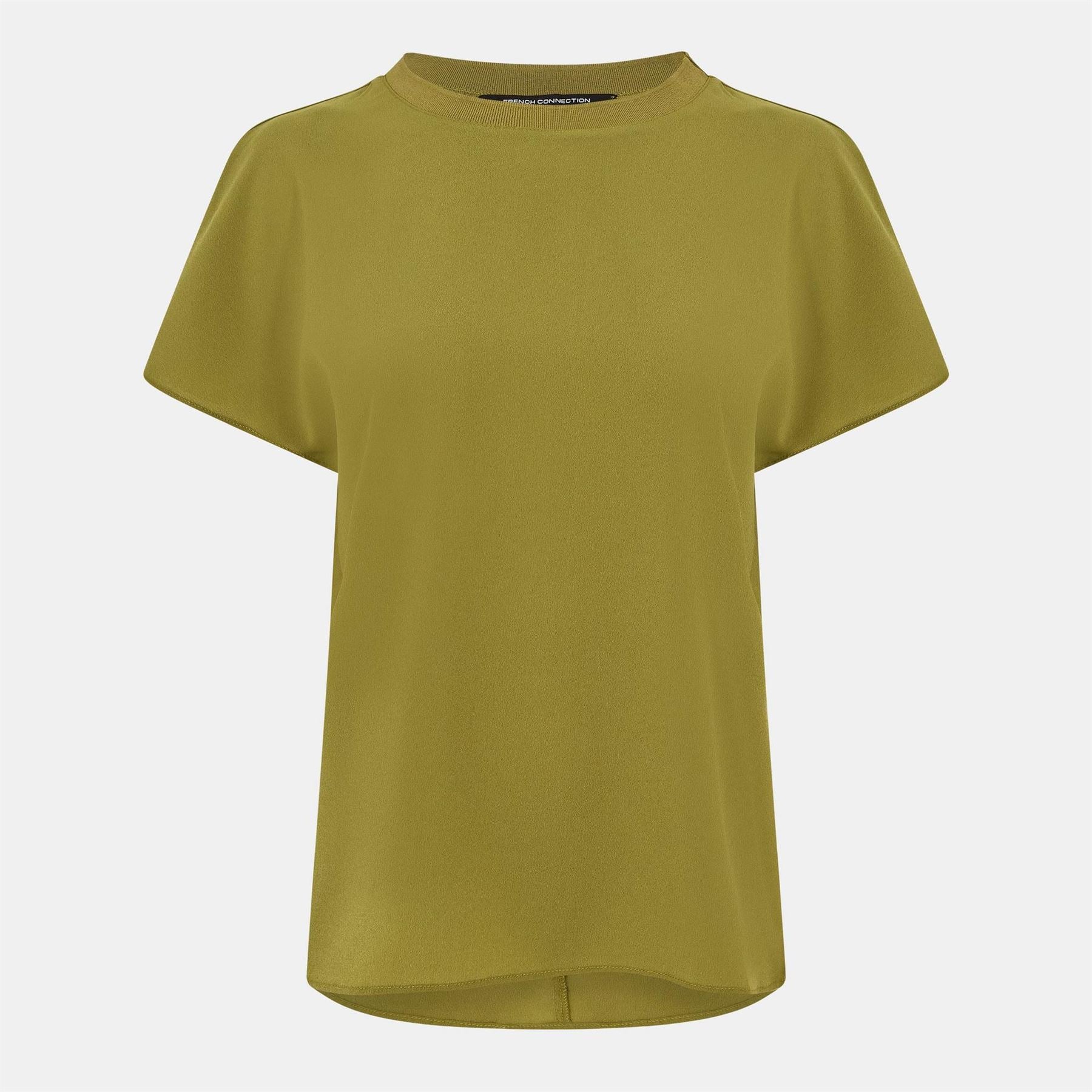 French Connection Crepe Crew Neck Regular Fit T-Shirt